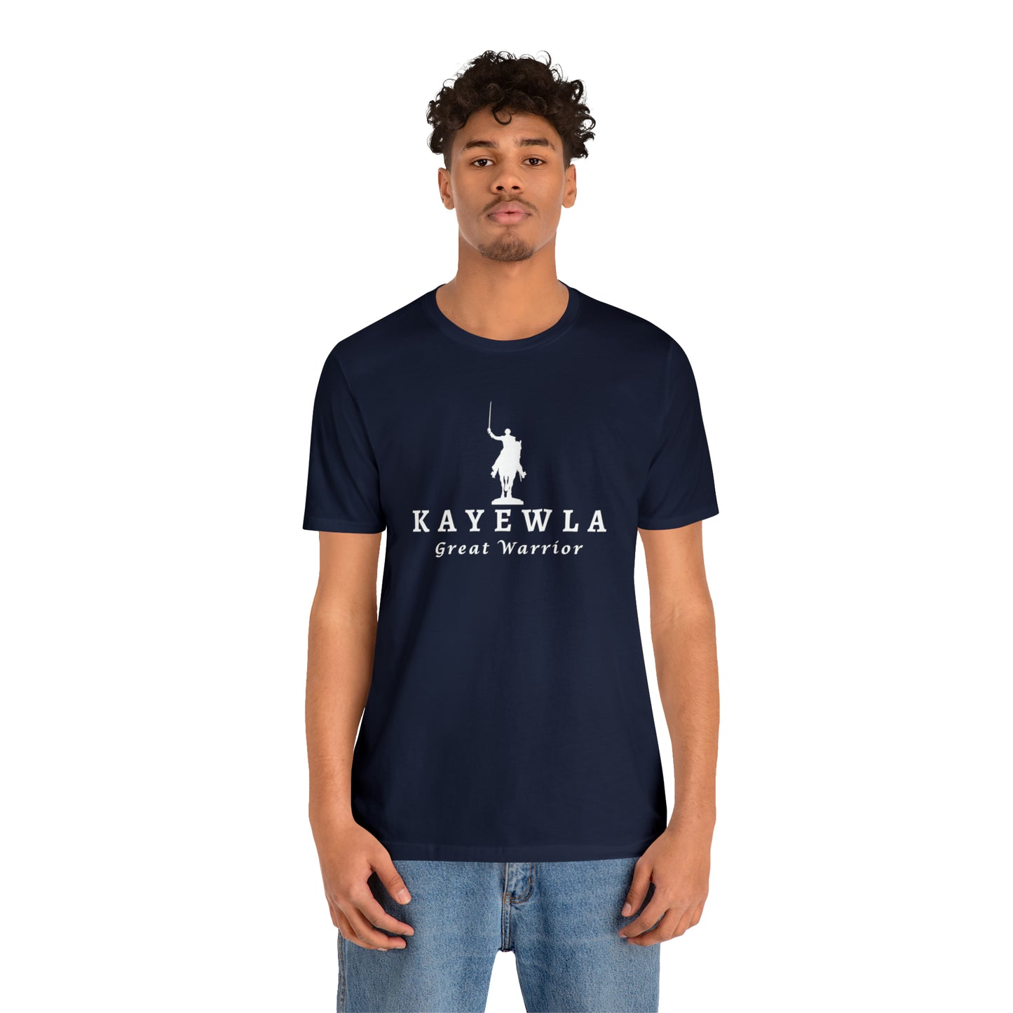 Lafayette Kayewla Great Warrior Unisex Short Sleeve Tee - White Letters