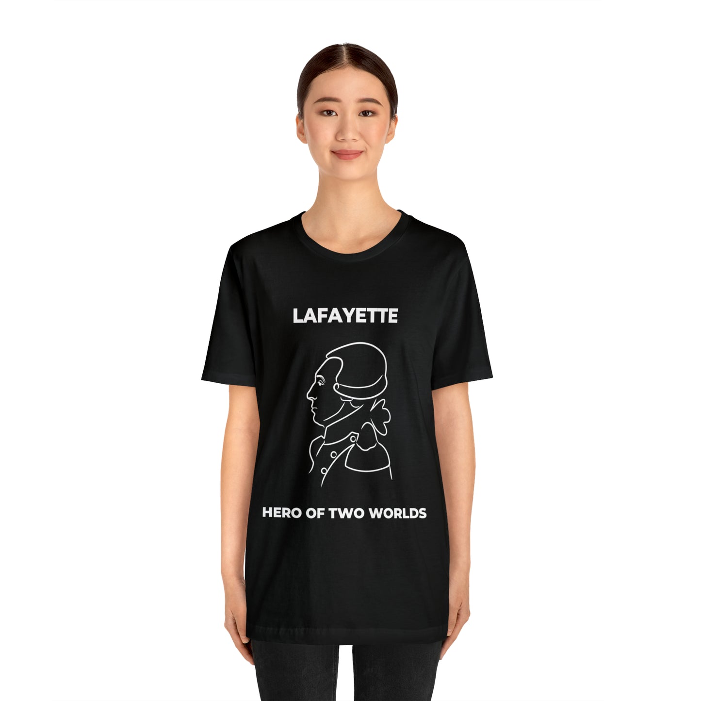 Lafayette Hero of Two Worlds Design - Marquis de Lafayette Unisex Jersey Short Sleeve Tee -