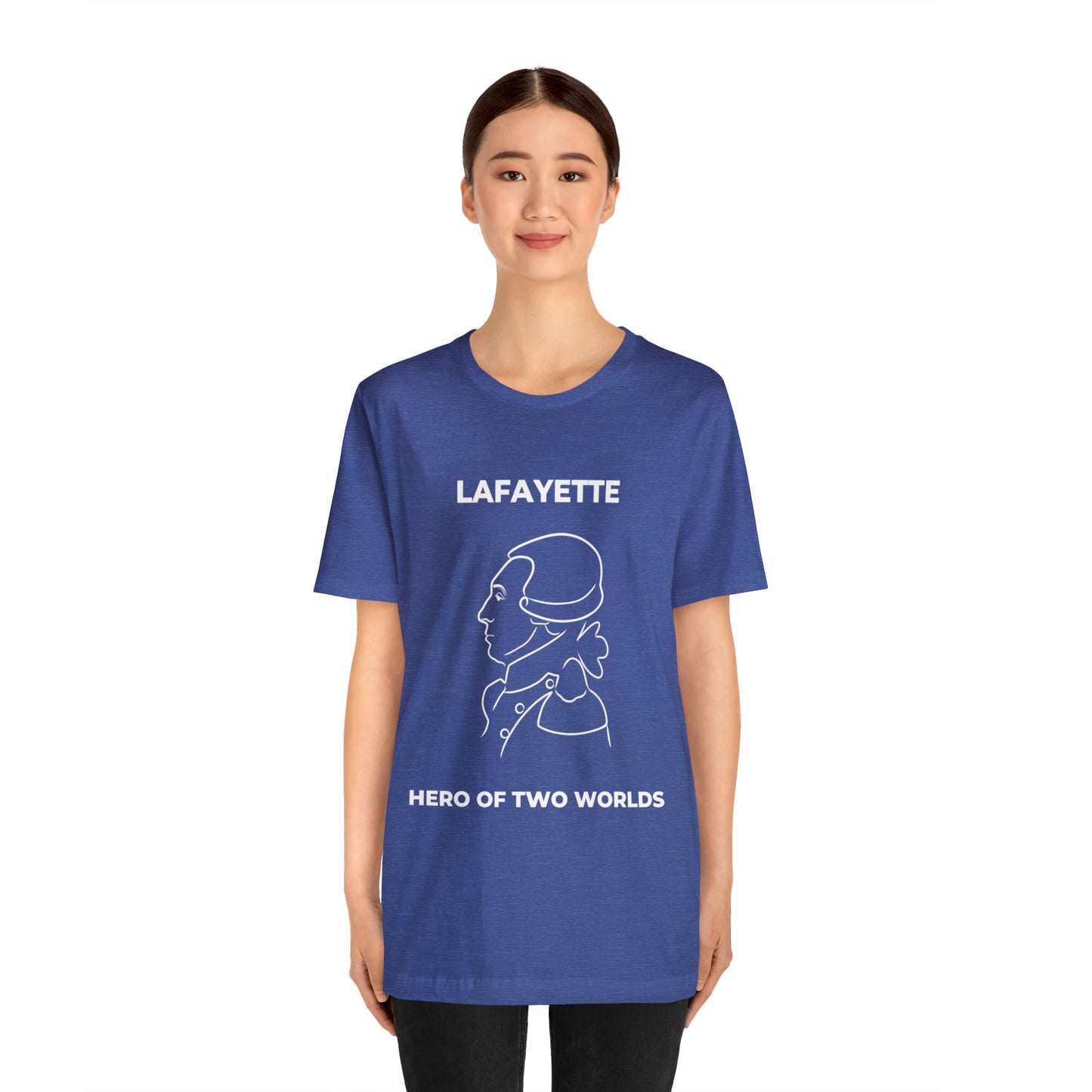 Lafayette Hero of Two Worlds Design - Marquis de Lafayette Unisex Jersey Short Sleeve Tee -