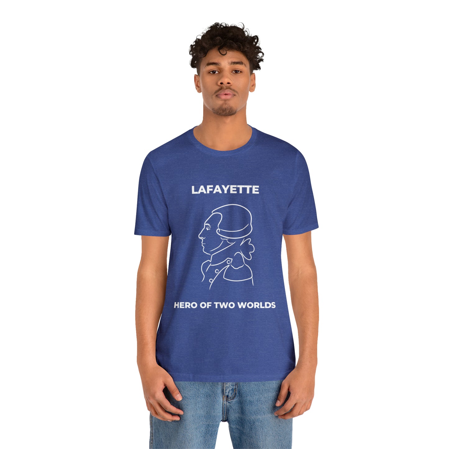 Lafayette Hero of Two Worlds Design - Marquis de Lafayette Unisex Jersey Short Sleeve Tee -