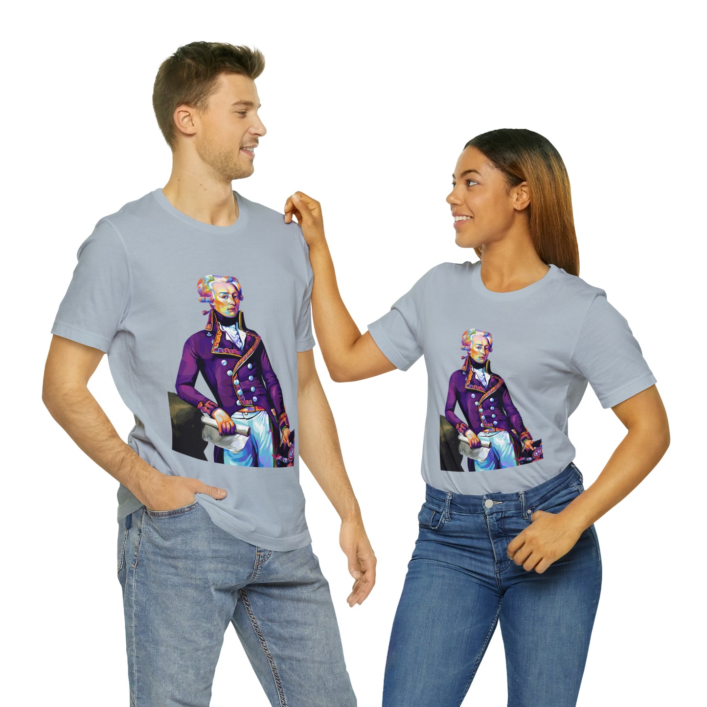 Marquis de Lafayette Pop Art portrait on a tshirt