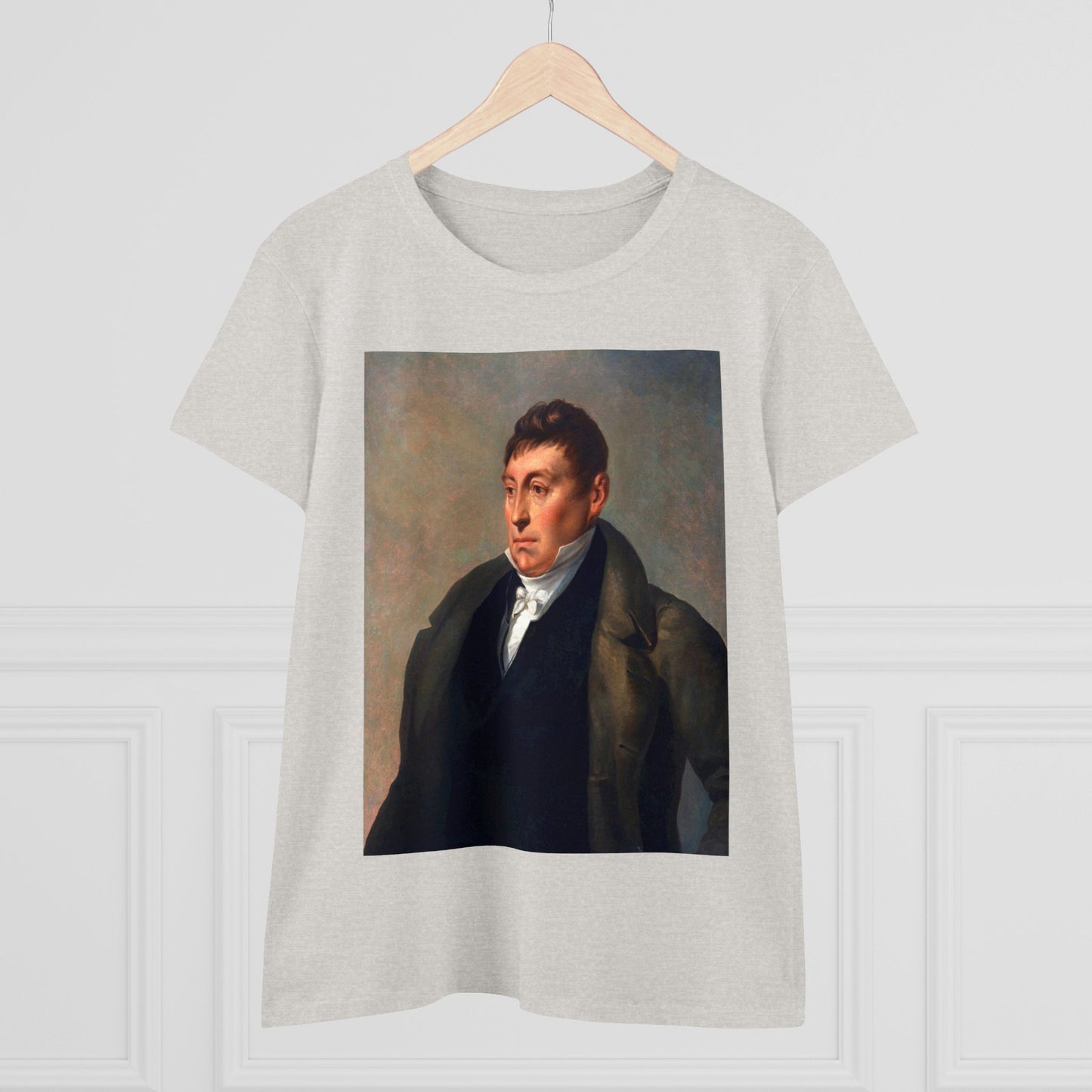 Lafayette Women's Tee Cap Sleeves Midweight Cotton - Slightly Fitted - 1820, Bicentennial, Marquis de Lafayette, History, History Teacher,