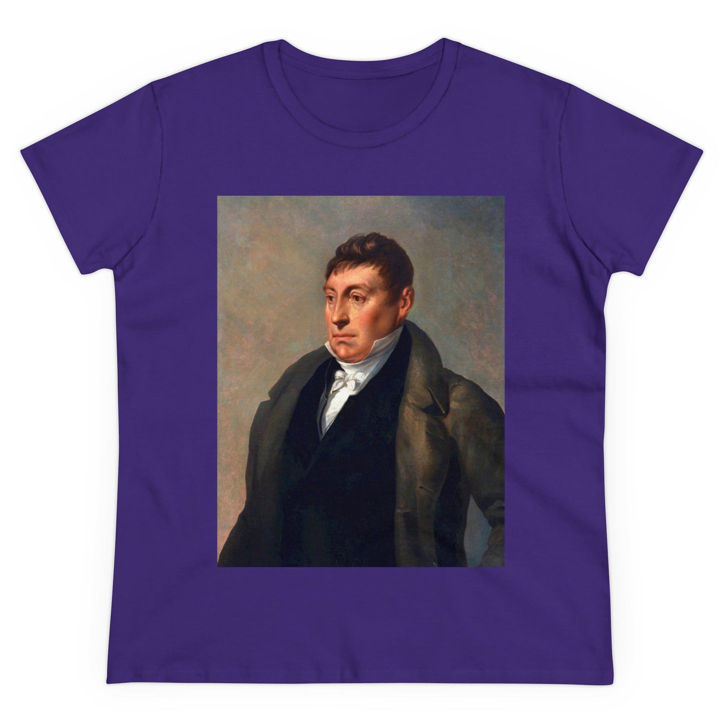 Lafayette Women's Tee Cap Sleeves Midweight Cotton - Slightly Fitted - 1820, Bicentennial, Marquis de Lafayette, History, History Teacher,