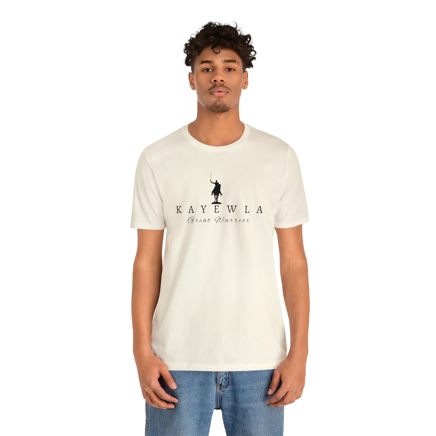 Lafayette Kayewla Great Warrior Unisex Short Sleeve Tee - White Letters