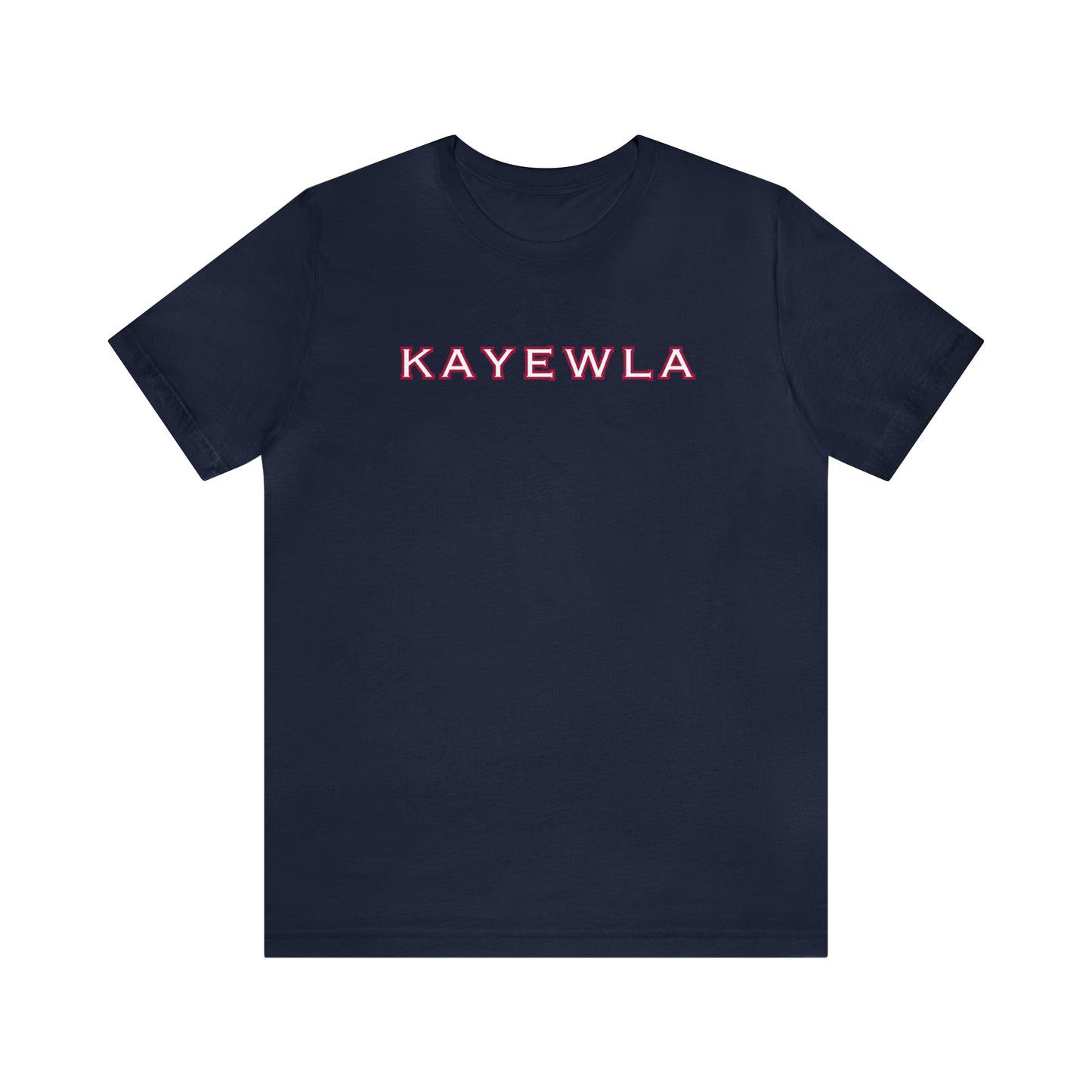 Marquis de Lafayette Kayewla Lettering Unisex Jersey Short Sleeve Tee