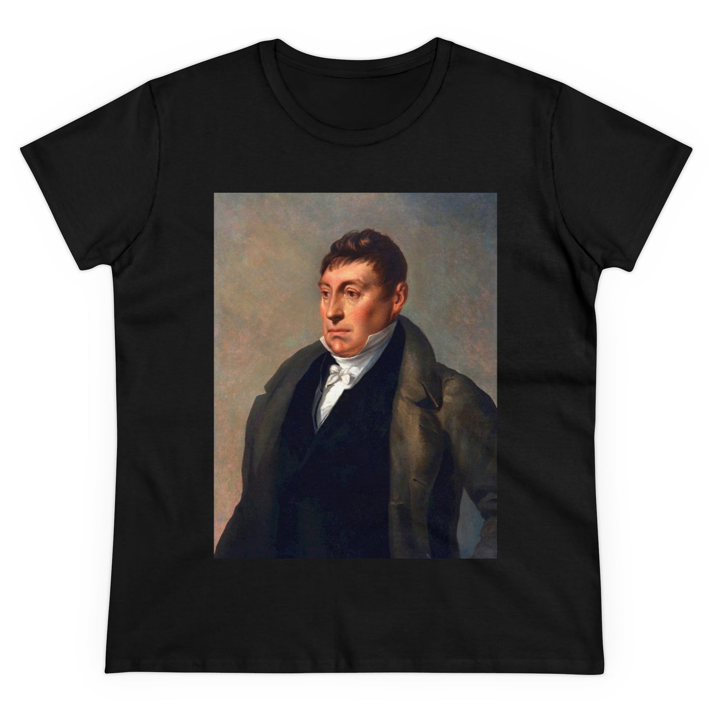 Lafayette Women's Tee Cap Sleeves Midweight Cotton - Slightly Fitted - 1820, Bicentennial, Marquis de Lafayette, History, History Teacher,