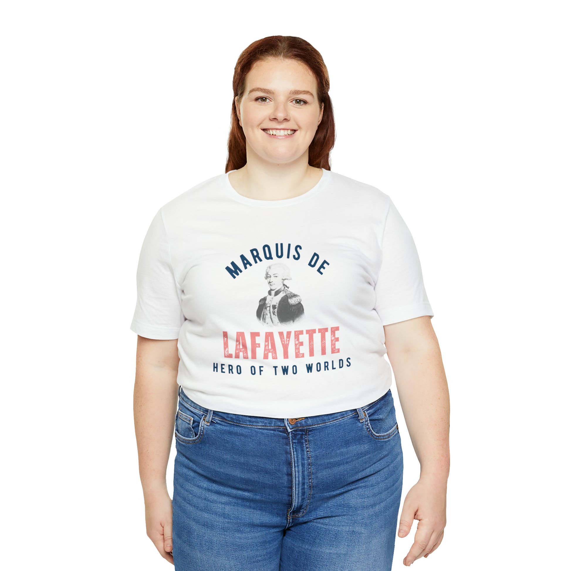 Lafayette Marquis de Lafayette Hero of Two Worlds T-shirt with portrait