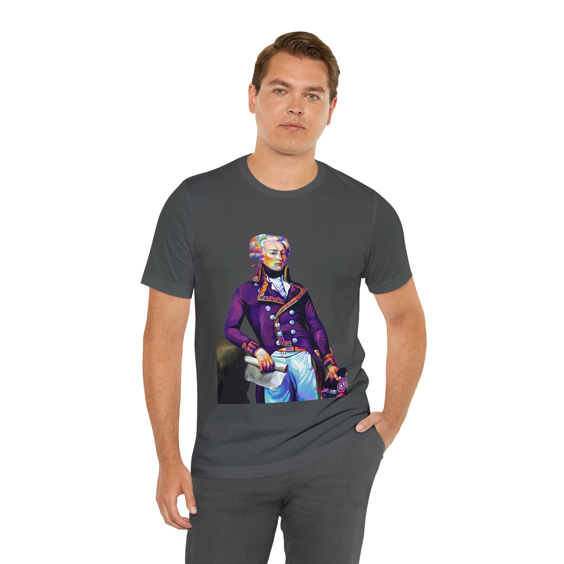 Marquis de Lafayette Pop Art portrait on a tshirt
