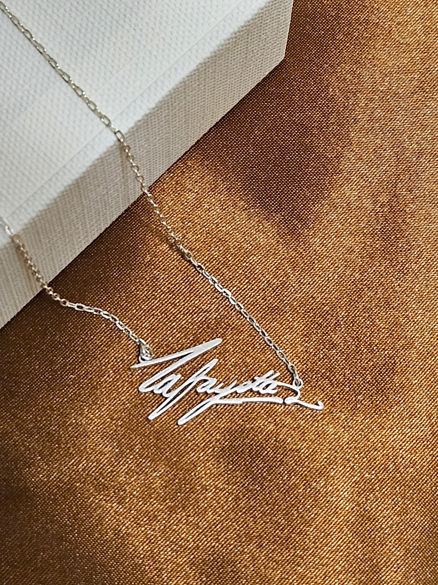 Lafayette Marquis de Lafayette signature necklace sterling silver jewelry