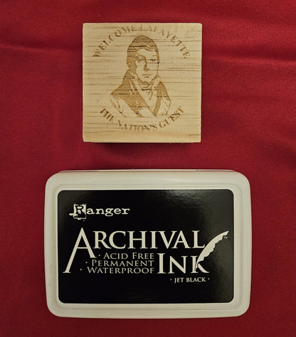 Lafayette Rubber Stamps - Two Styles of Welcome Lafayette Stamps to Make Your Own Gloves
