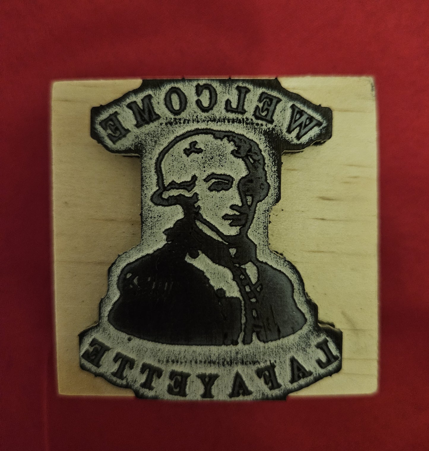 Lafayette Rubber Stamps - Two Styles of Welcome Lafayette Stamps to Make Your Own Gloves