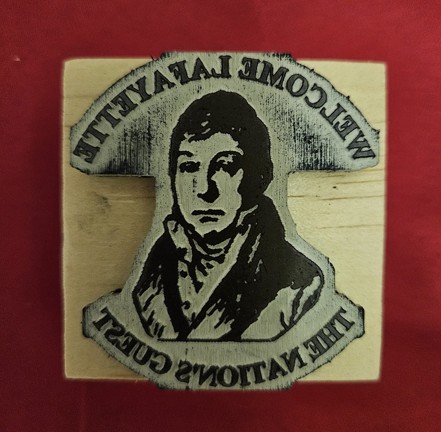 Lafayette Rubber Stamps - Two Styles of Welcome Lafayette Stamps to Make Your Own Gloves
