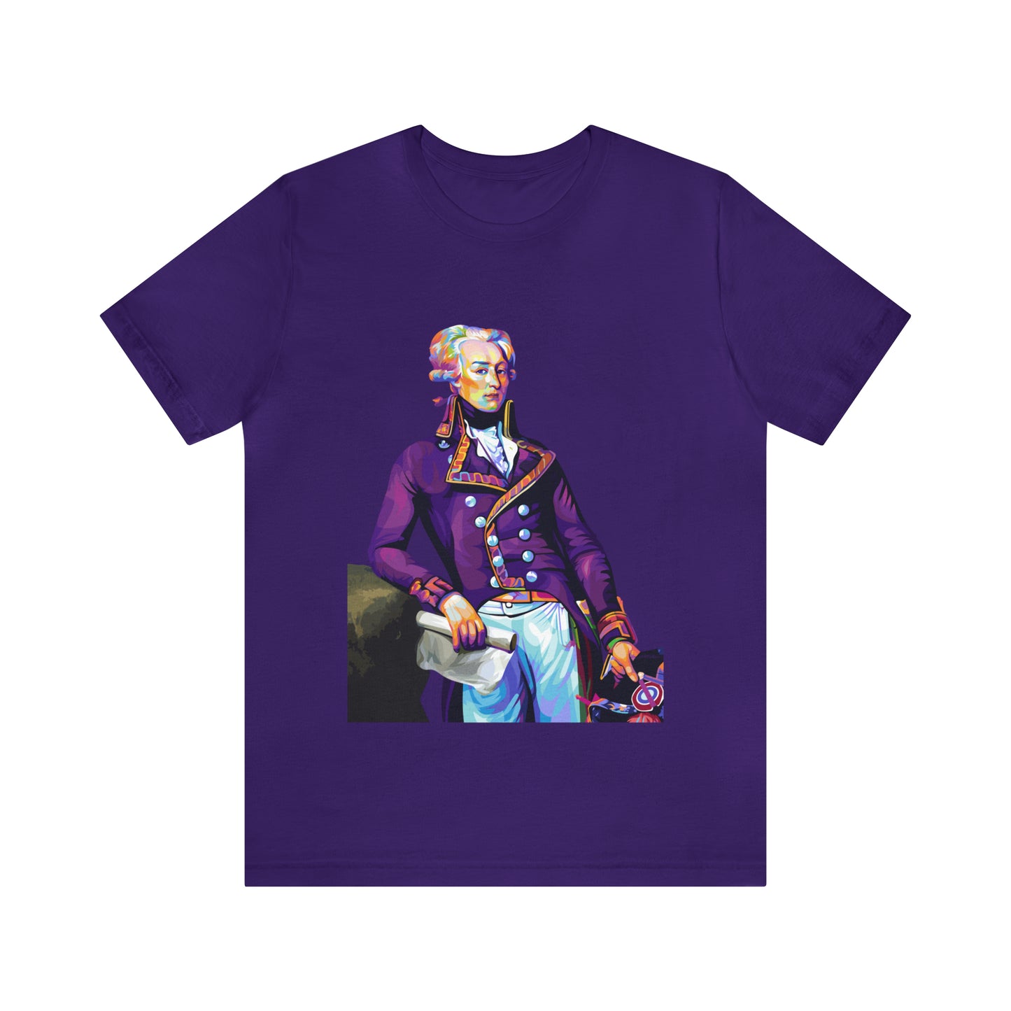 Marquis de Lafayette Pop Art portrait on a tshirt