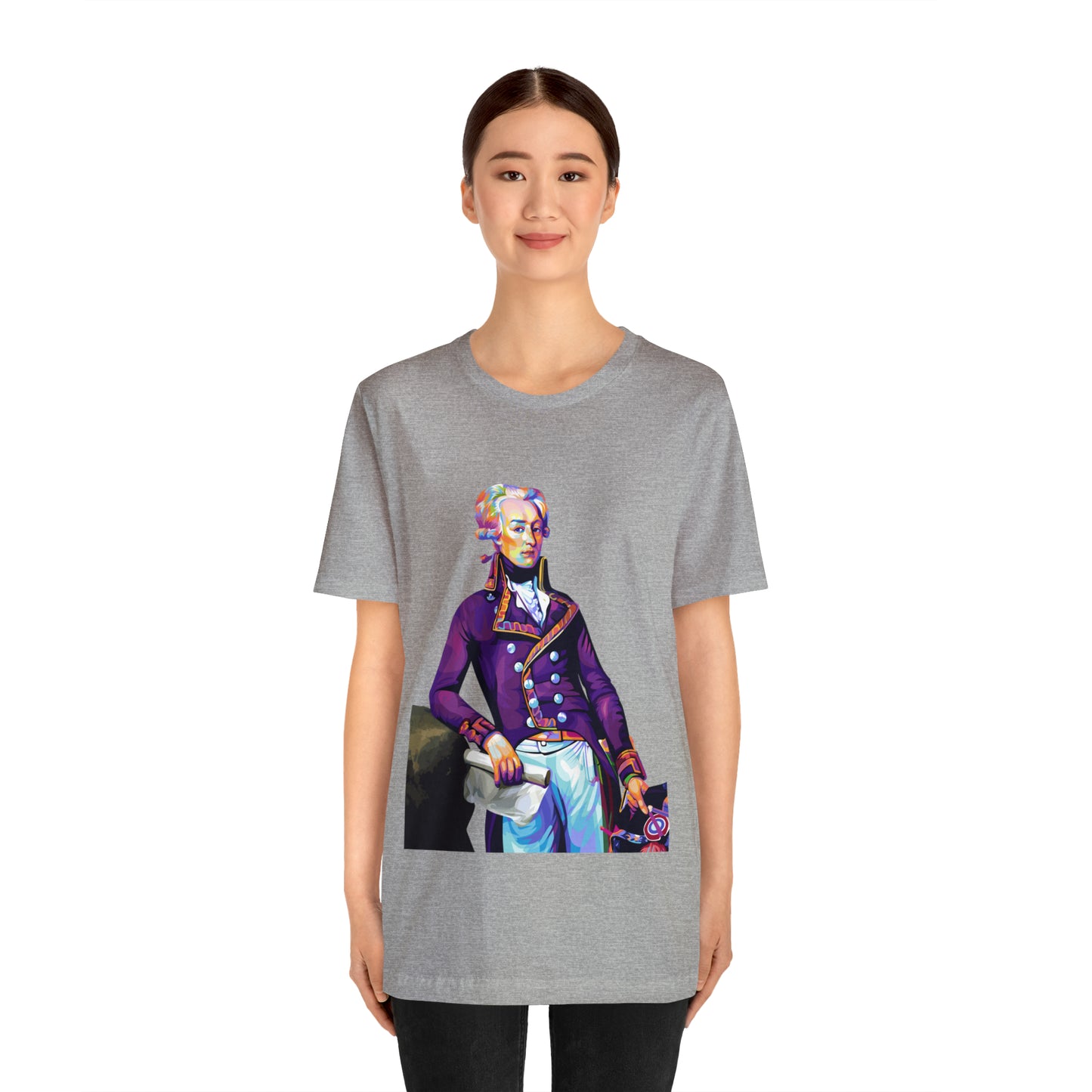Marquis de Lafayette Pop Art portrait on a tshirt
