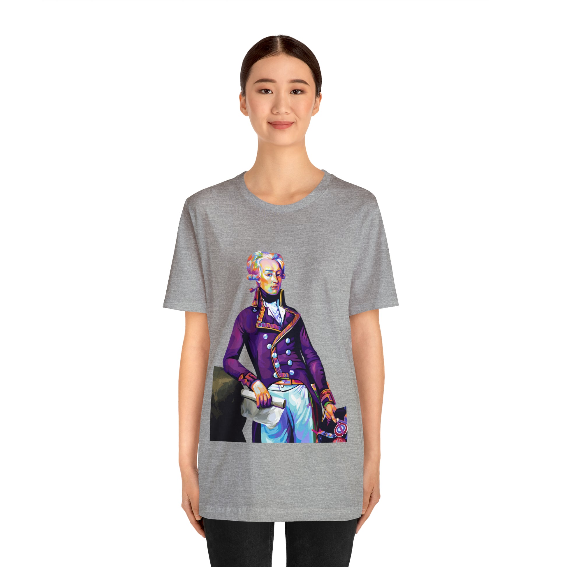 Marquis de Lafayette Pop Art portrait on a tshirt