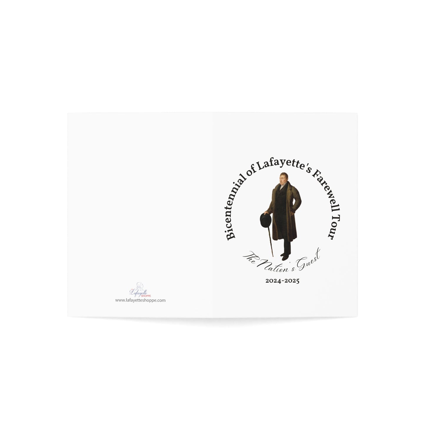 Lafayette Bicentennial Greeting Cards - Set of 10 (3.5" x 5") with envelopes