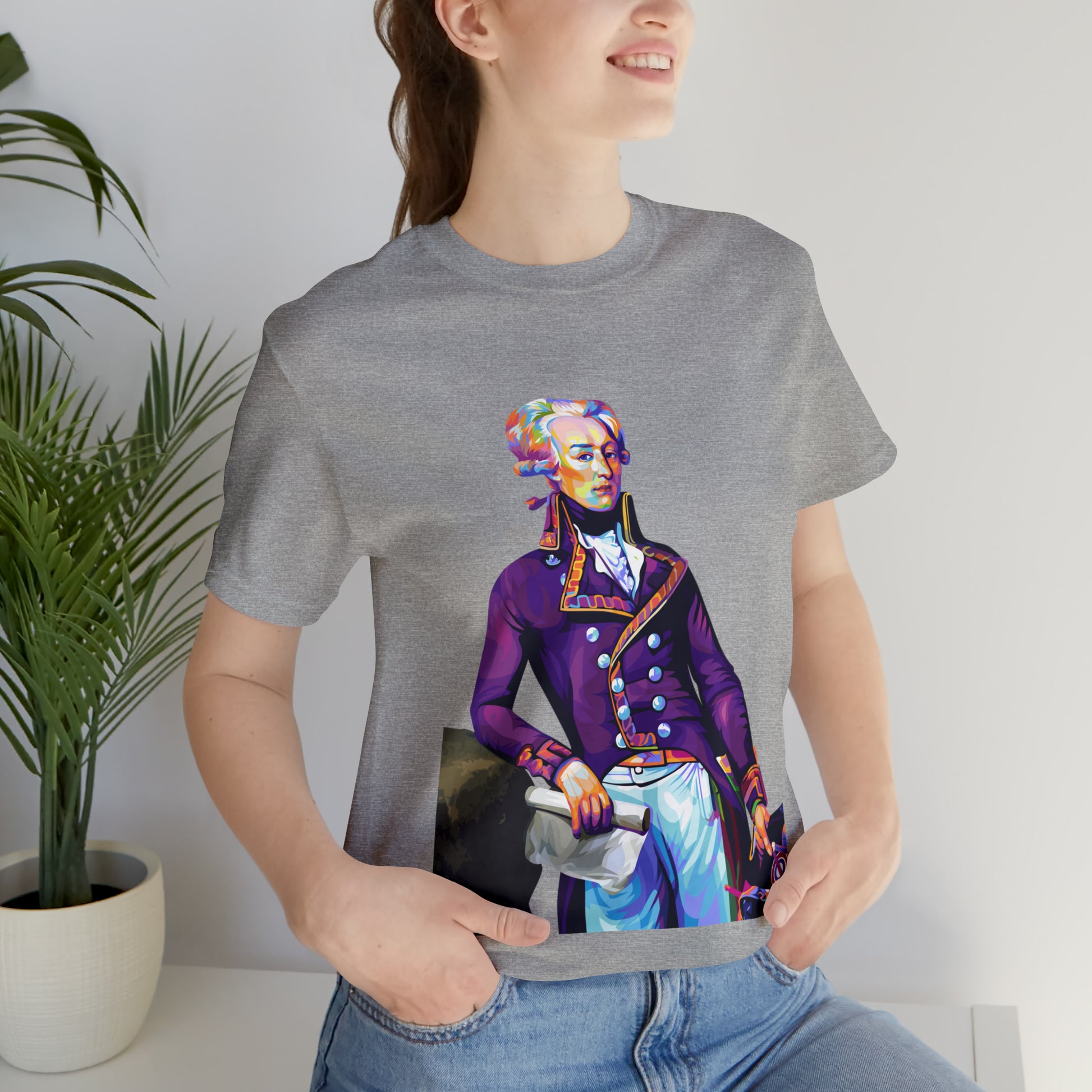 Marquis de Lafayette Pop Art portrait on a tshirt
