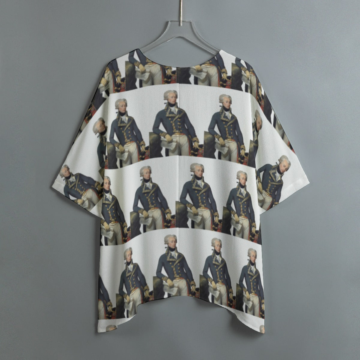Marquis de Lafayette - Women's Bat Sleeve Shirt - Classic Portrait Lafayette all-over-print