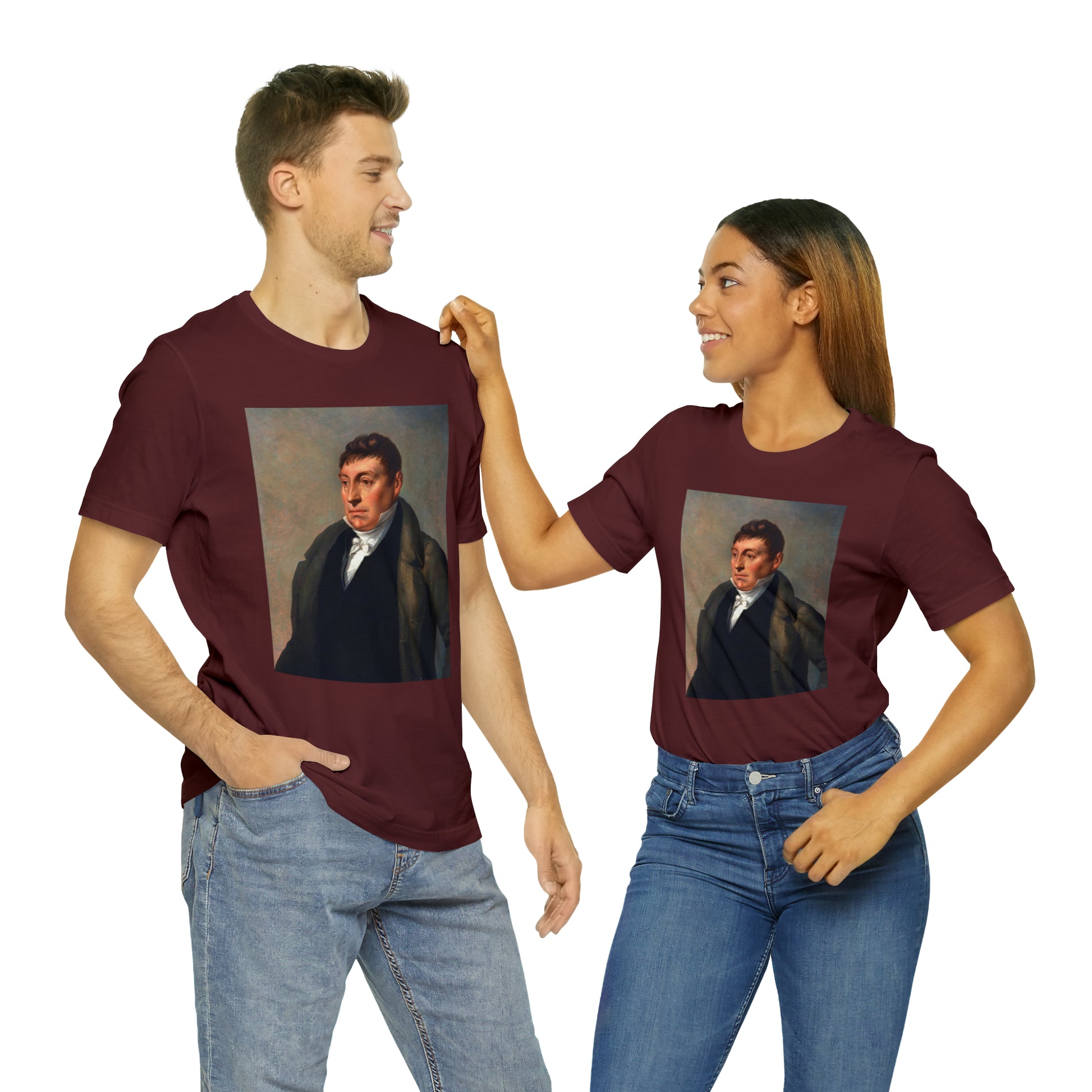 Lafayette Marquis de Lafayette t-shirt with portrait painting