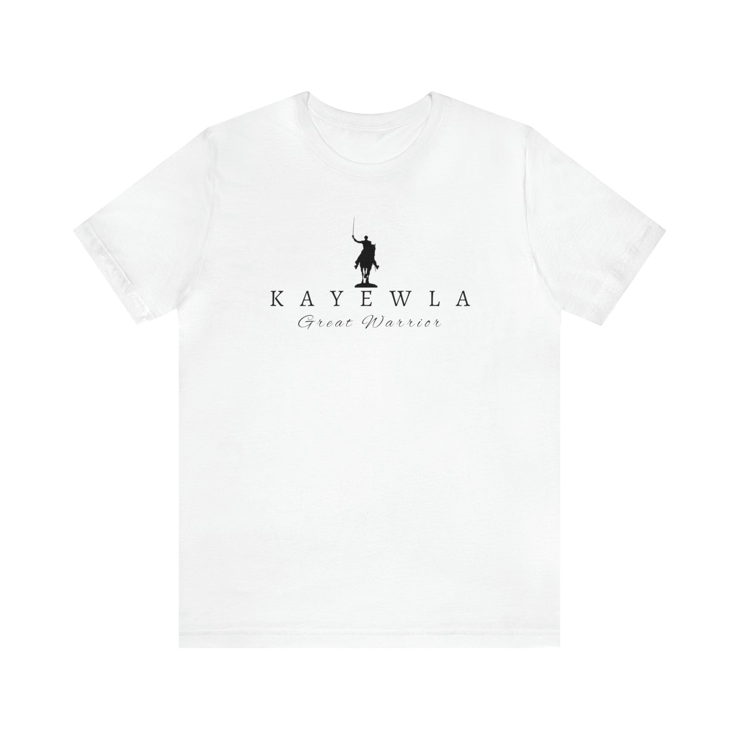 Lafayette Kayewla Great Warrior Unisex Short Sleeve Tee - White Letters