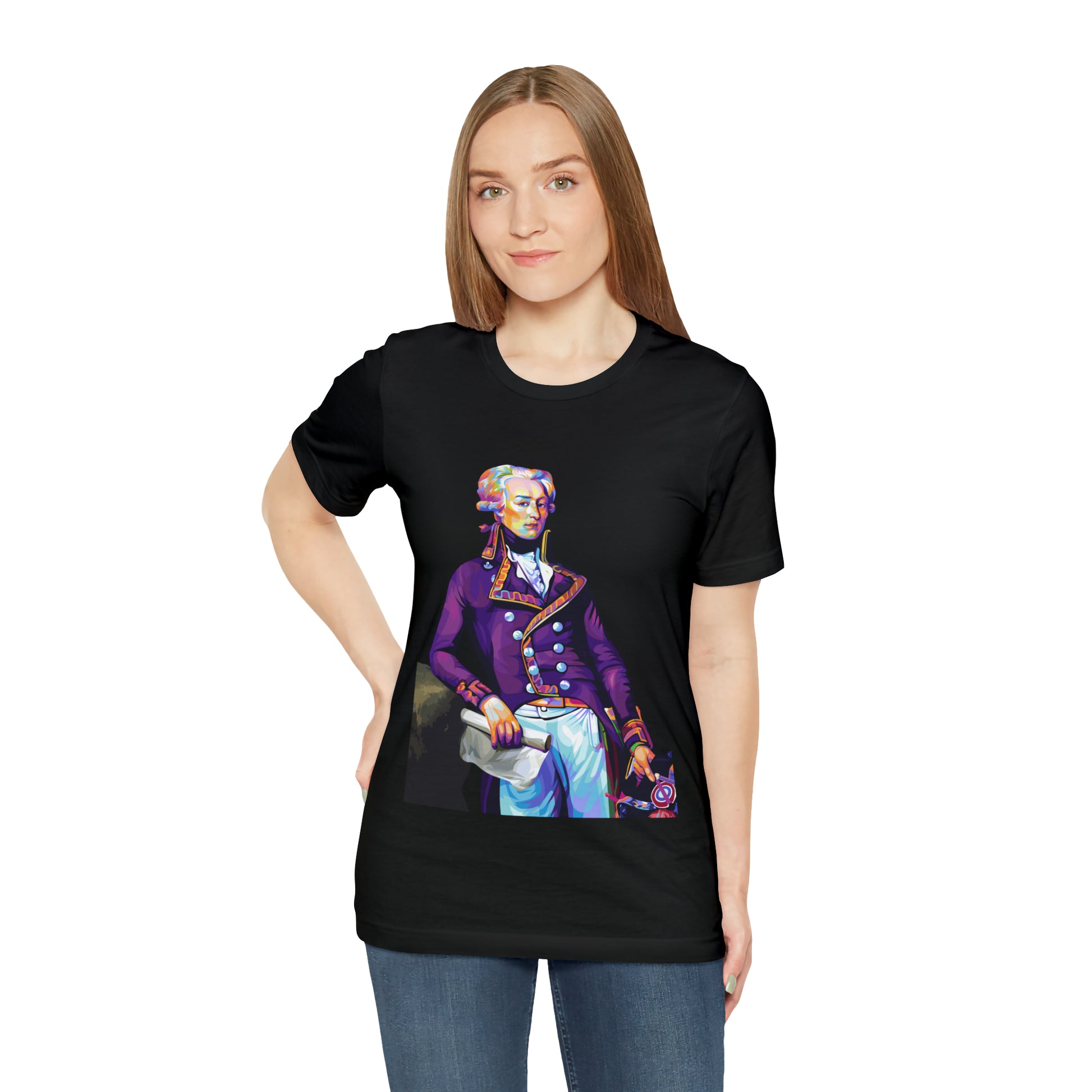 Marquis de Lafayette Pop Art portrait on a tshirt