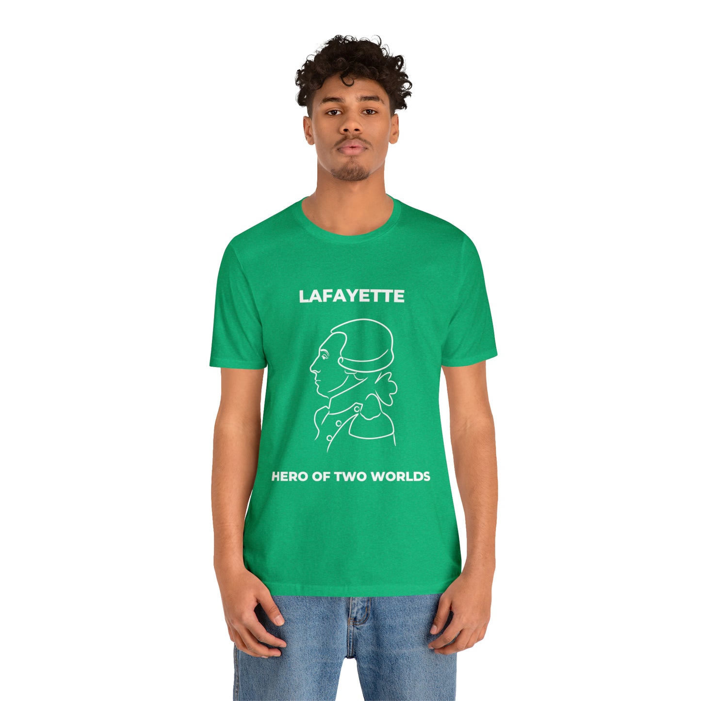 Lafayette Hero of Two Worlds Design - Marquis de Lafayette Unisex Jersey Short Sleeve Tee -