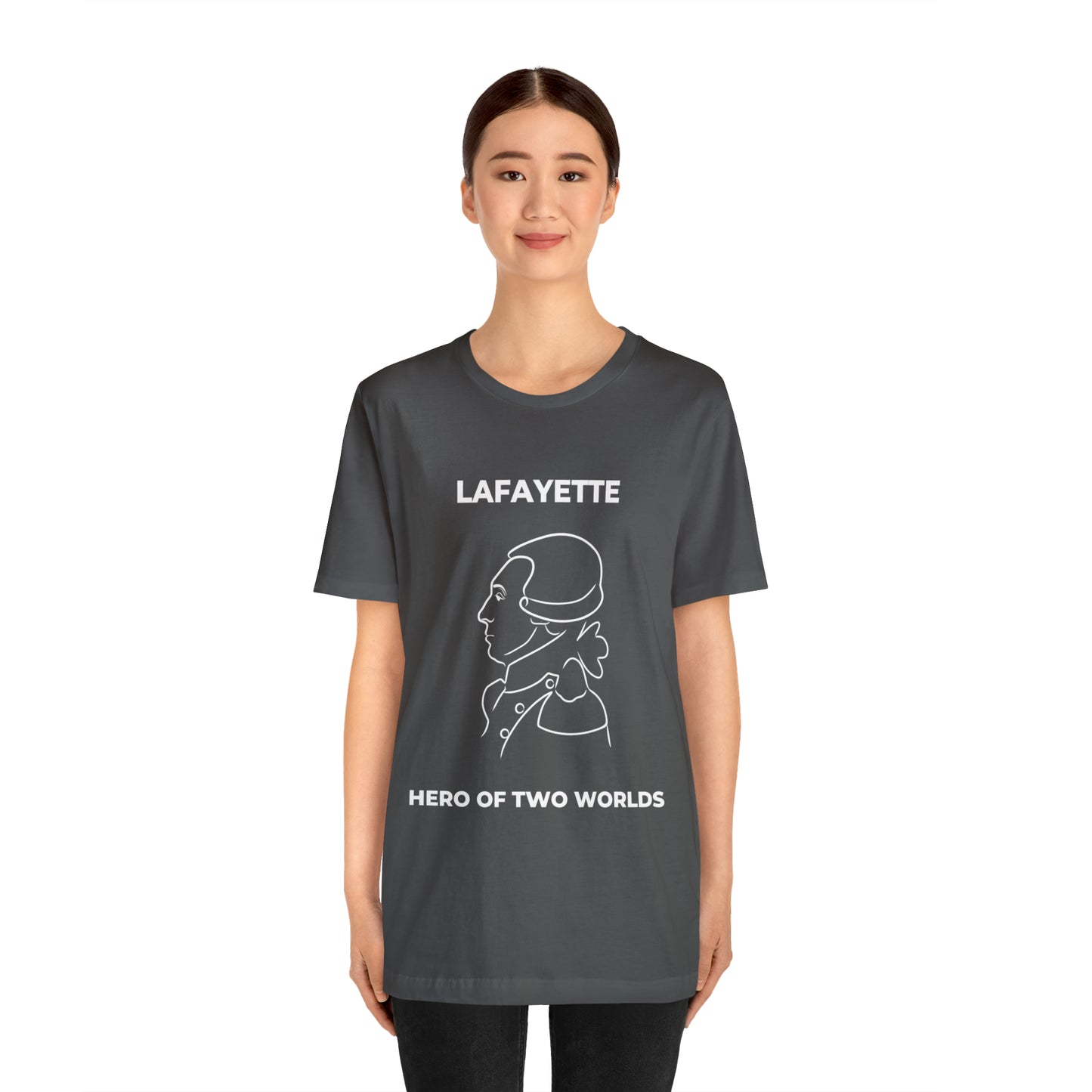 Lafayette Hero of Two Worlds Design - Marquis de Lafayette Unisex Jersey Short Sleeve Tee -