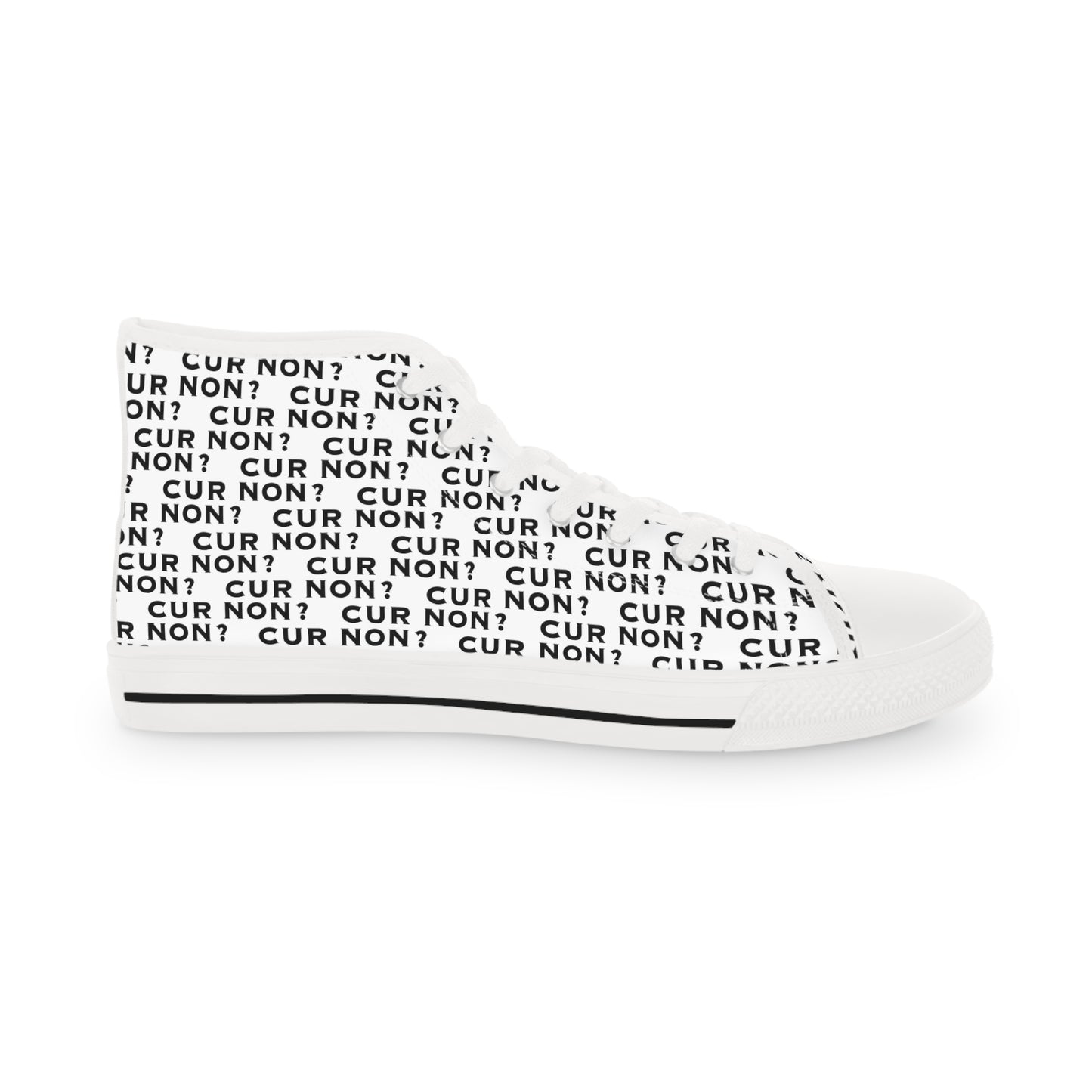Marquis de Lafayette Cur Non (Why Not) Men's High Top Sneakers - Lafayette, Motto