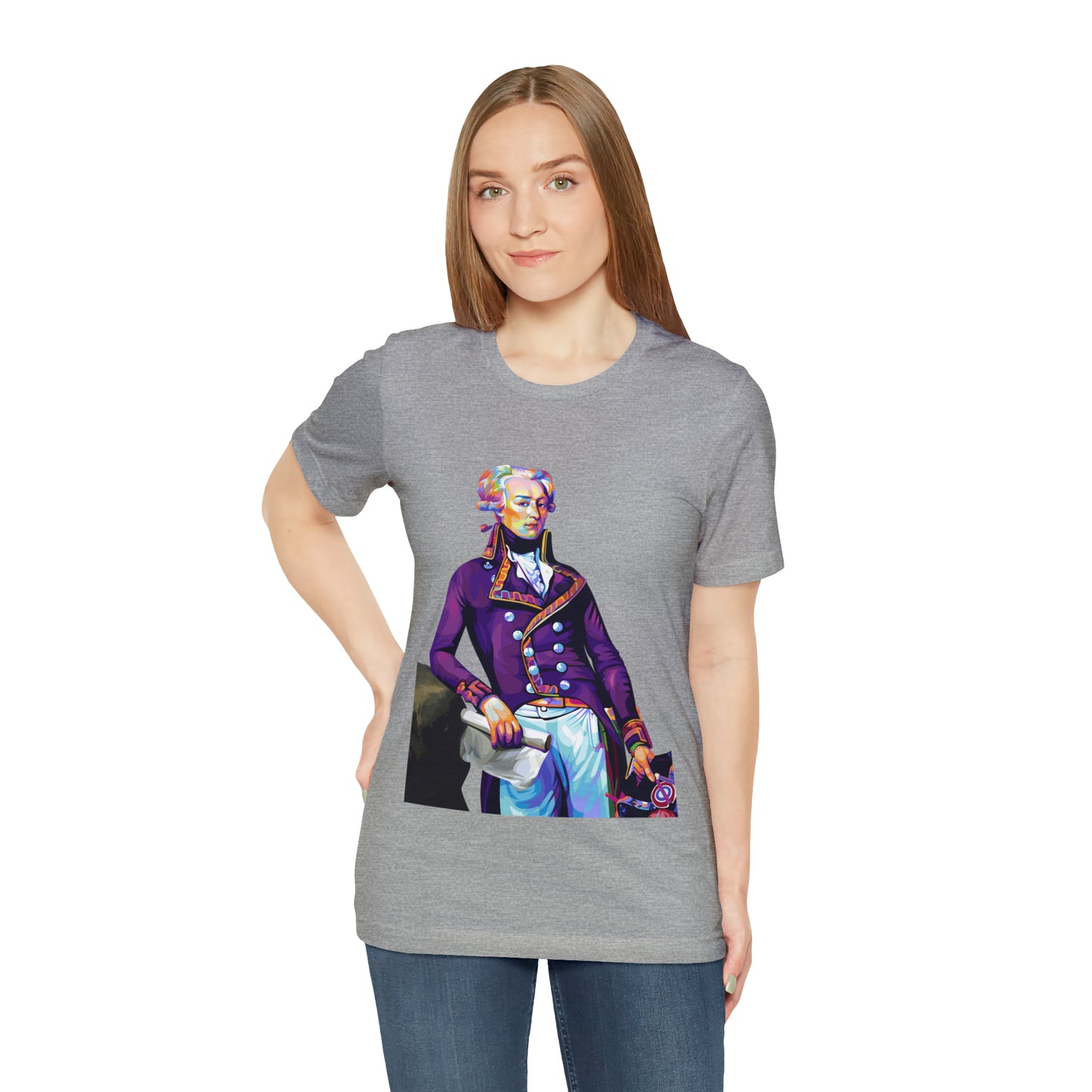 Marquis de Lafayette Pop Art portrait on a tshirt