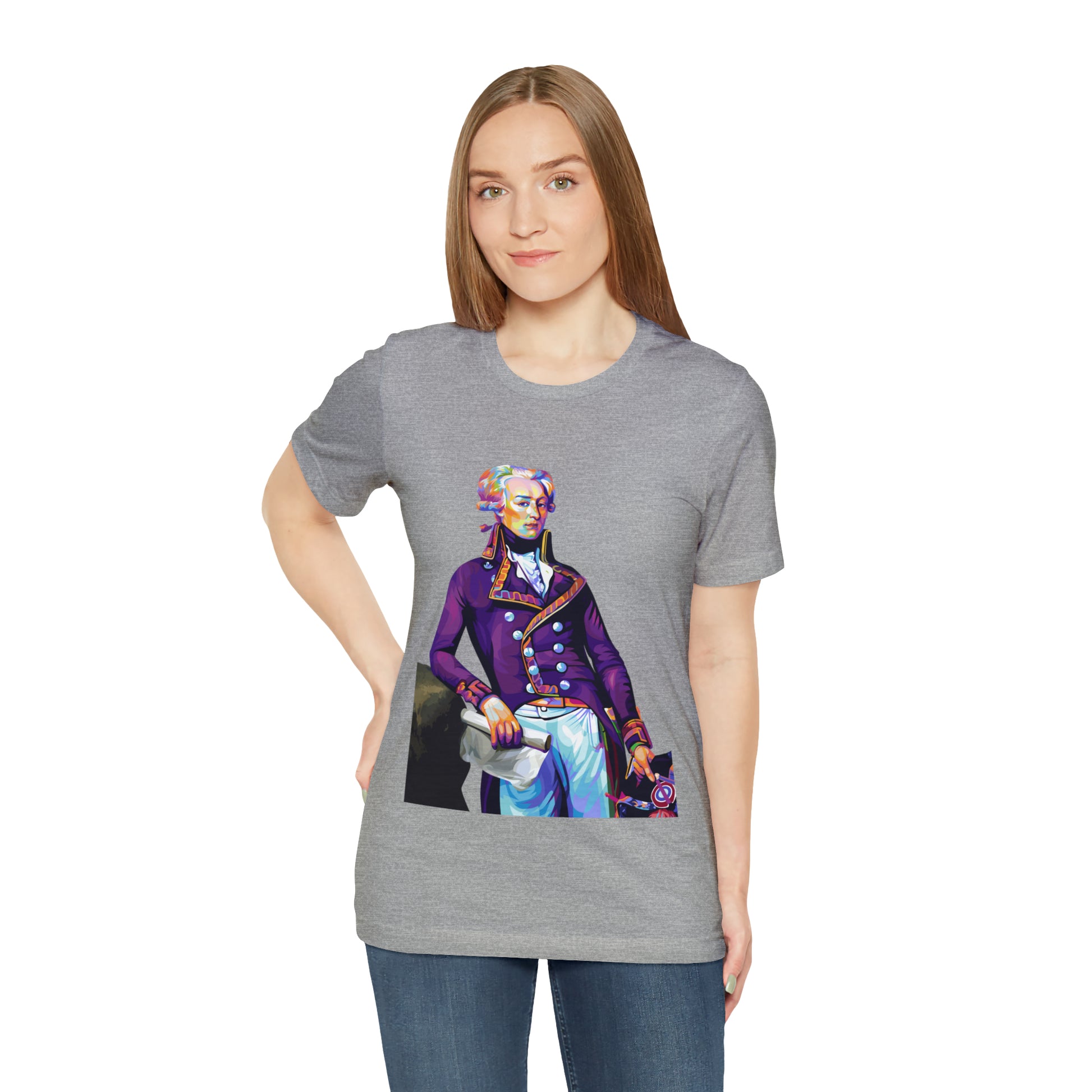 Marquis de Lafayette Pop Art portrait on a tshirt
