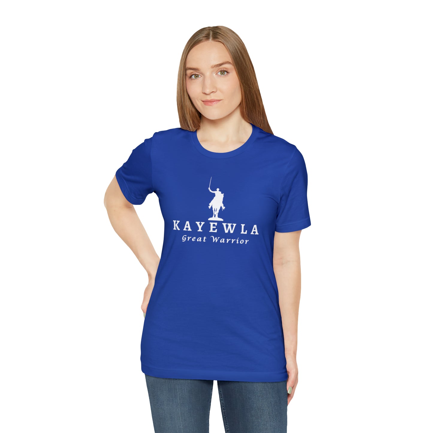 Lafayette Kayewla Great Warrior Unisex Short Sleeve Tee - White Letters
