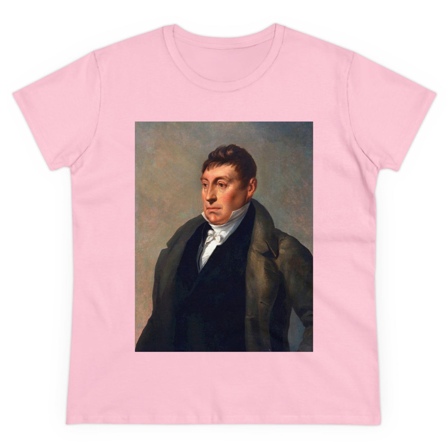 Lafayette Women's Tee Cap Sleeves Midweight Cotton - Slightly Fitted - 1820, Bicentennial, Marquis de Lafayette, History, History Teacher,