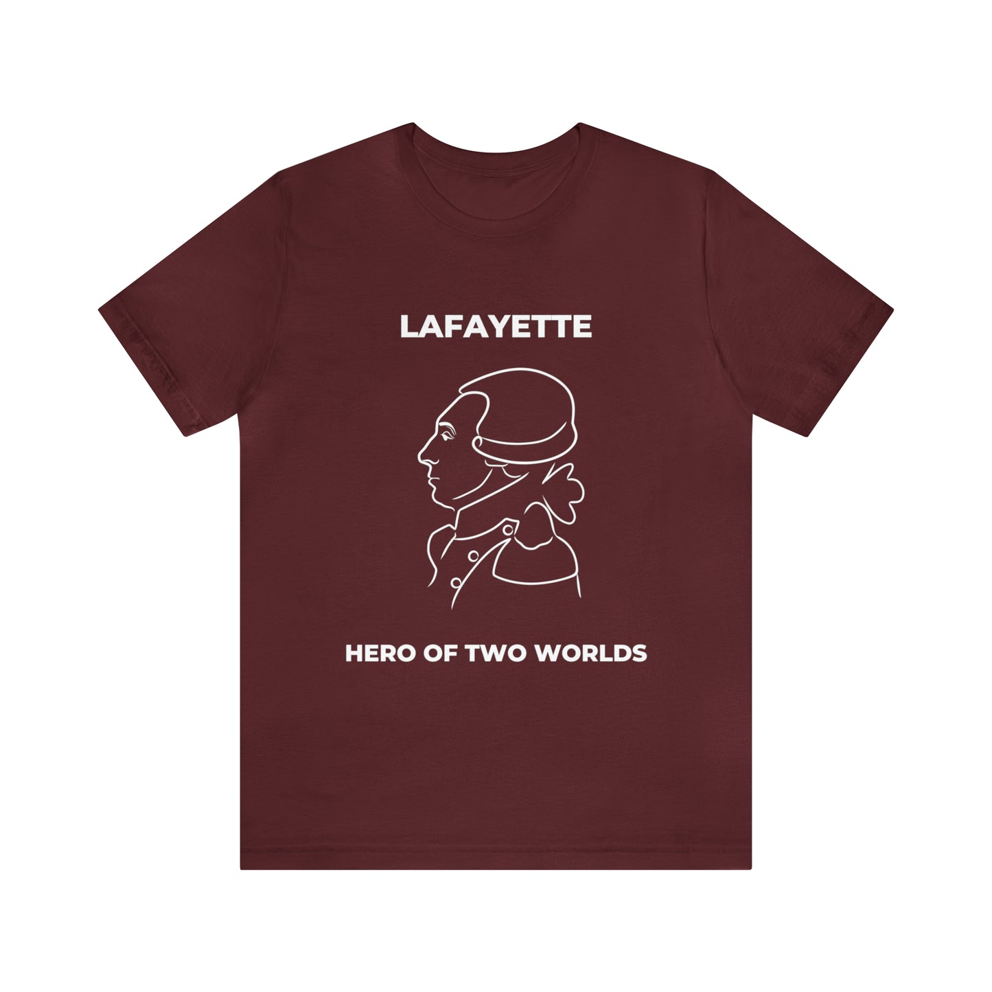 Lafayette Hero of Two Worlds Design - Marquis de Lafayette Unisex Jersey Short Sleeve Tee -