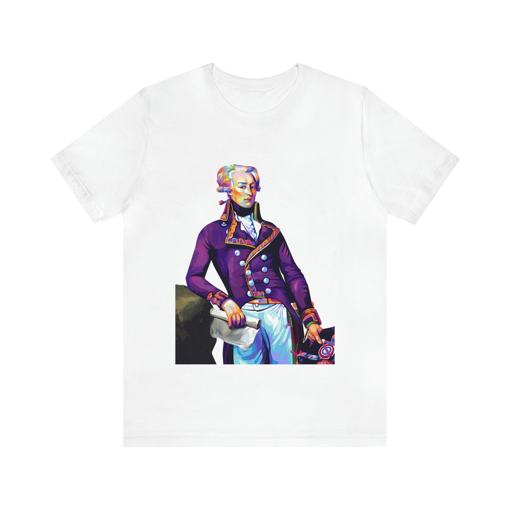 Marquis de Lafayette Pop Art portrait on a tshirt