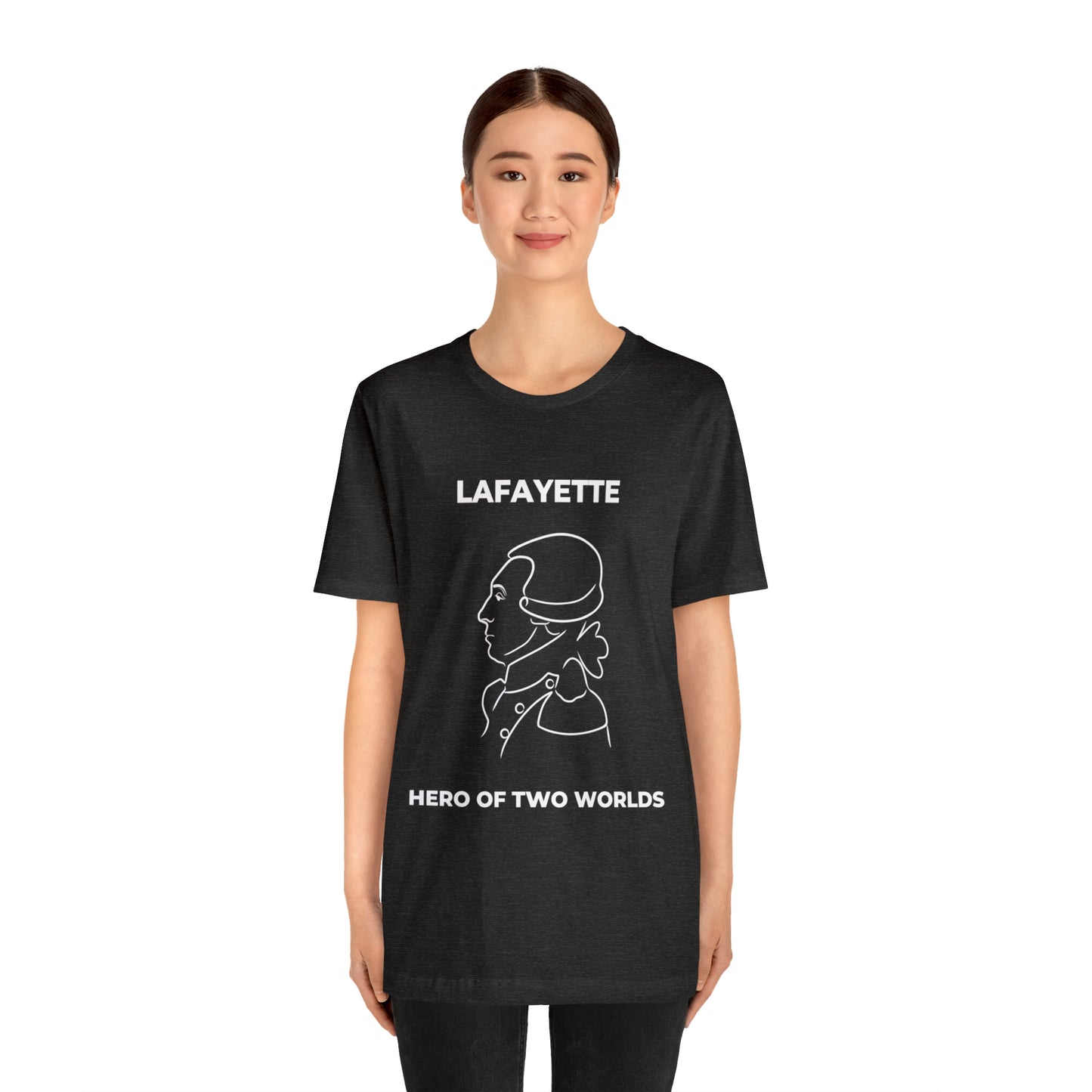 Lafayette Hero of Two Worlds Design - Marquis de Lafayette Unisex Jersey Short Sleeve Tee -