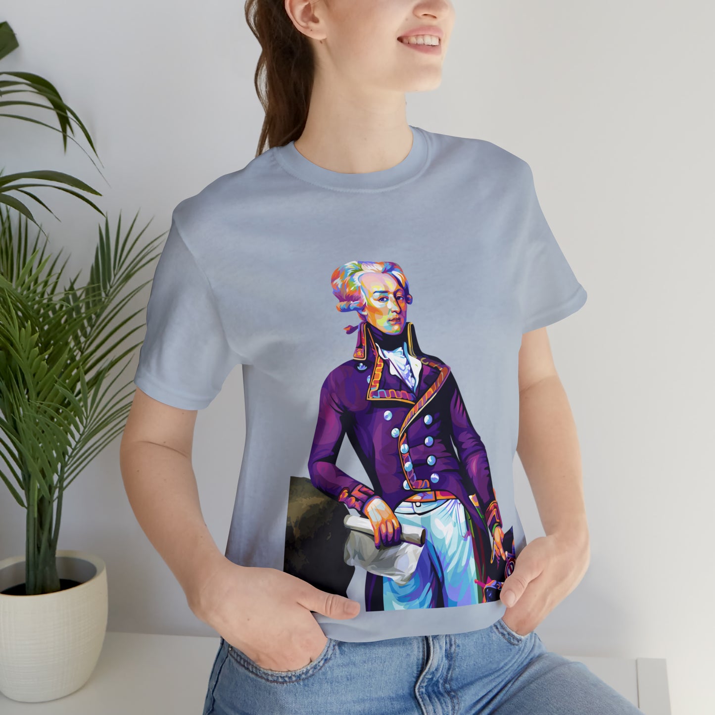 Marquis de Lafayette Pop Art portrait on a tshirt