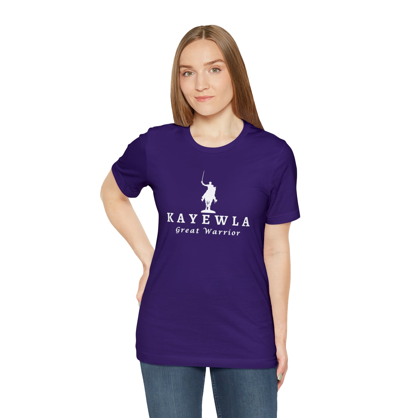 Lafayette Kayewla Great Warrior Unisex Short Sleeve Tee - White Letters