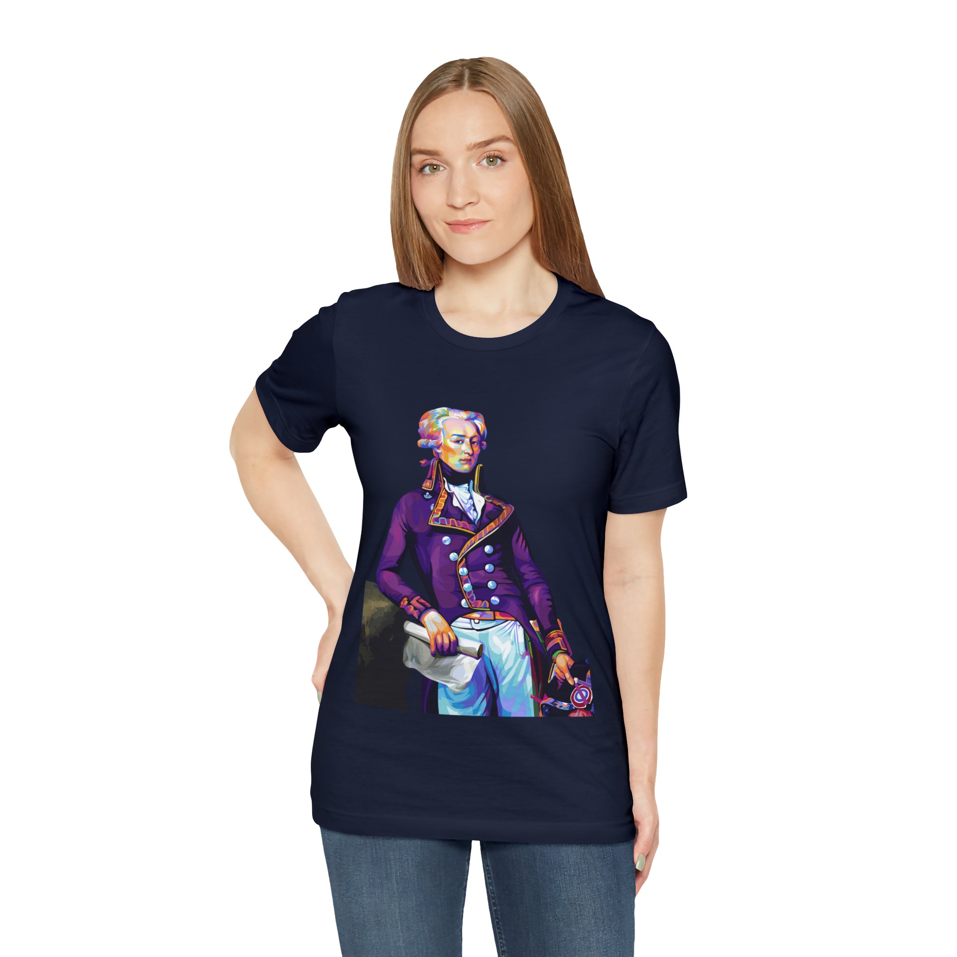 Marquis de Lafayette Pop Art portrait on a tshirt