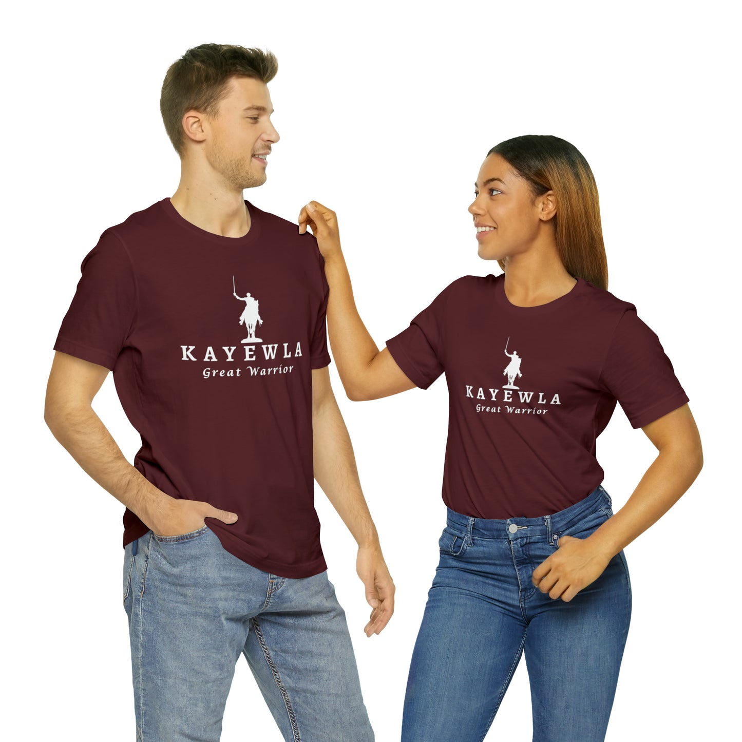 Lafayette Kayewla Great Warrior Unisex Short Sleeve Tee - White Letters