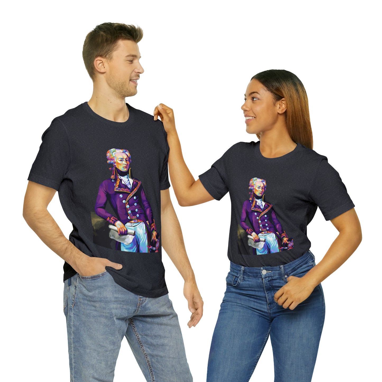 Marquis de Lafayette Pop Art portrait on a tshirt