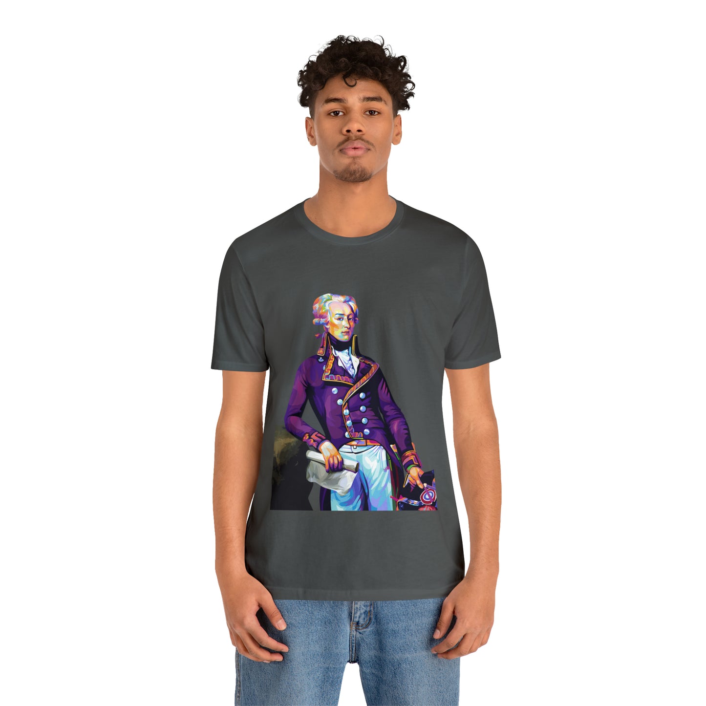 Marquis de Lafayette Pop Art portrait on a tshirt