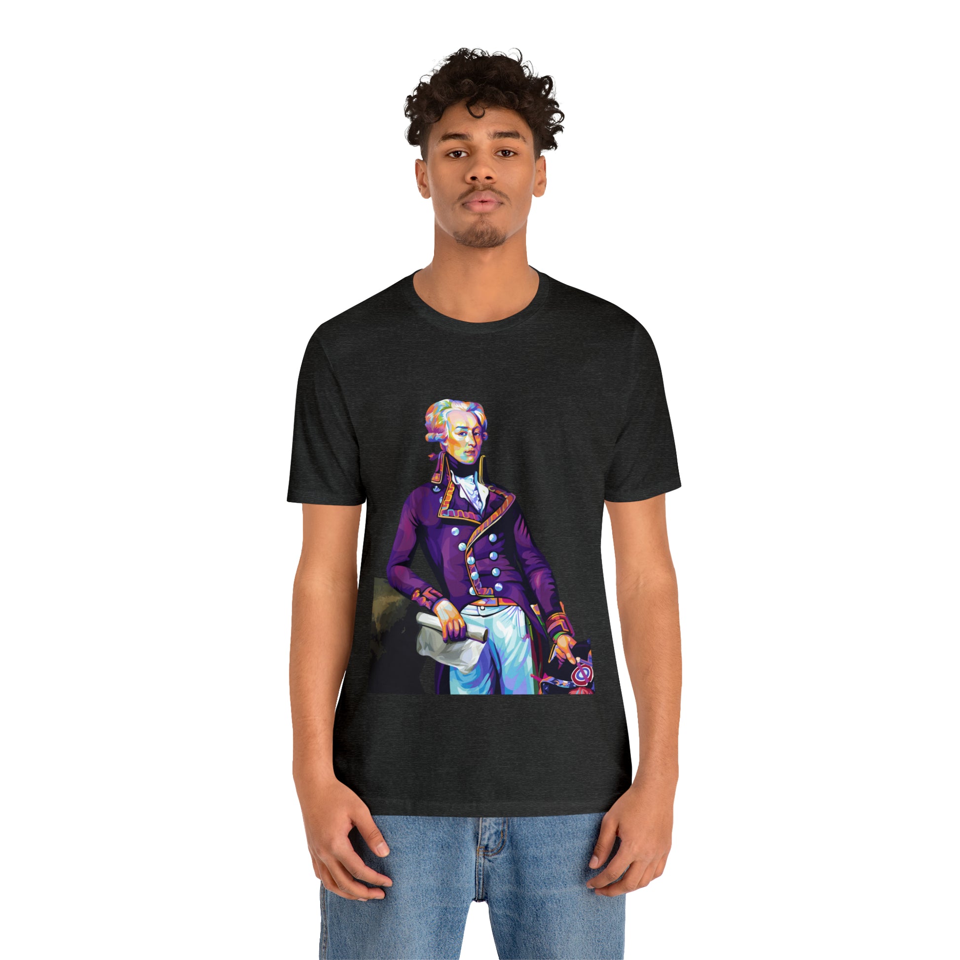 Marquis de Lafayette Pop Art portrait on a tshirt