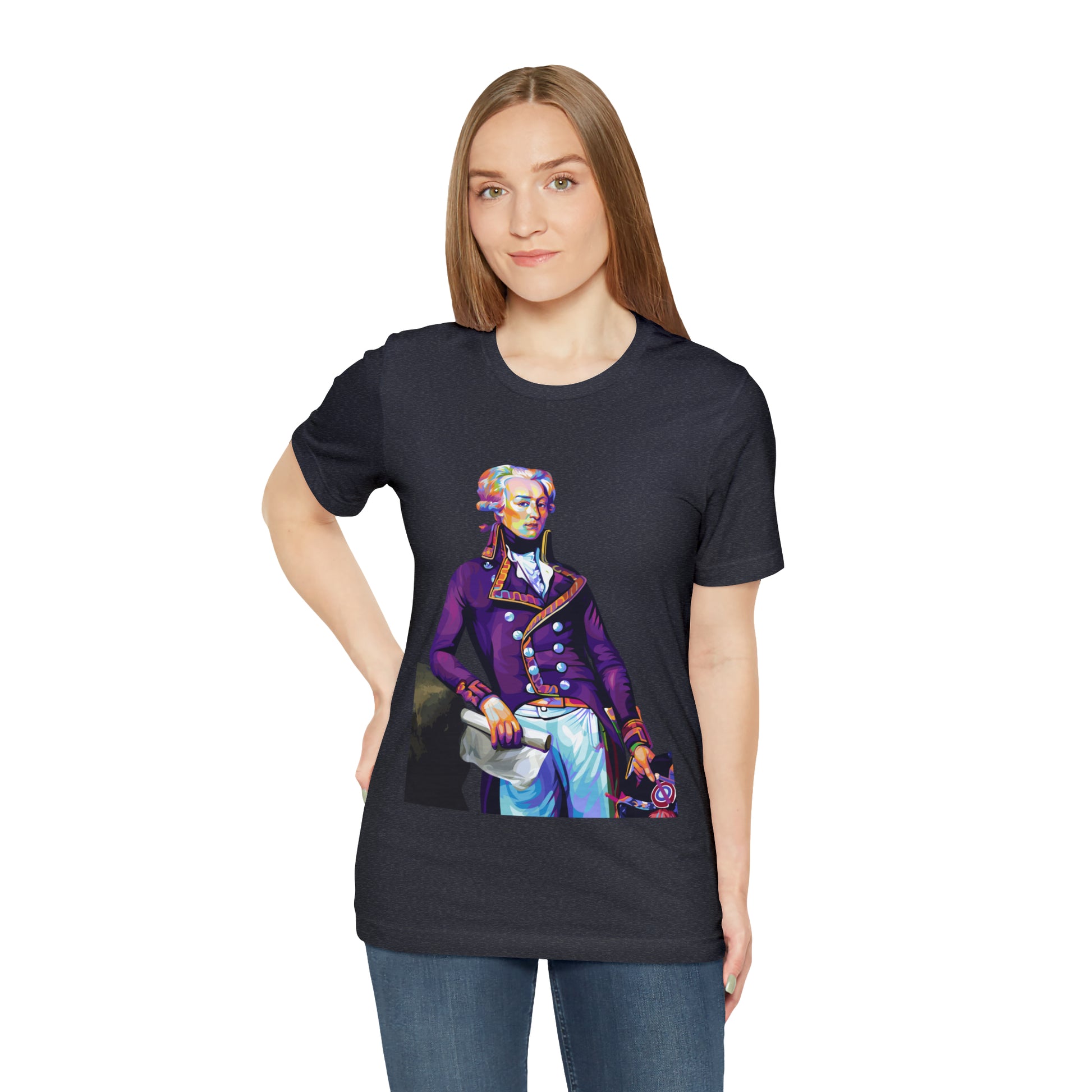Marquis de Lafayette Pop Art portrait on a tshirt