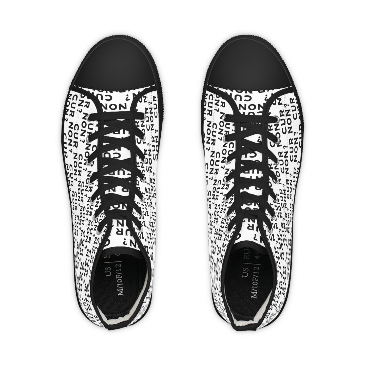 Marquis de Lafayette Cur Non (Why Not) Men's High Top Sneakers - Lafayette, Motto