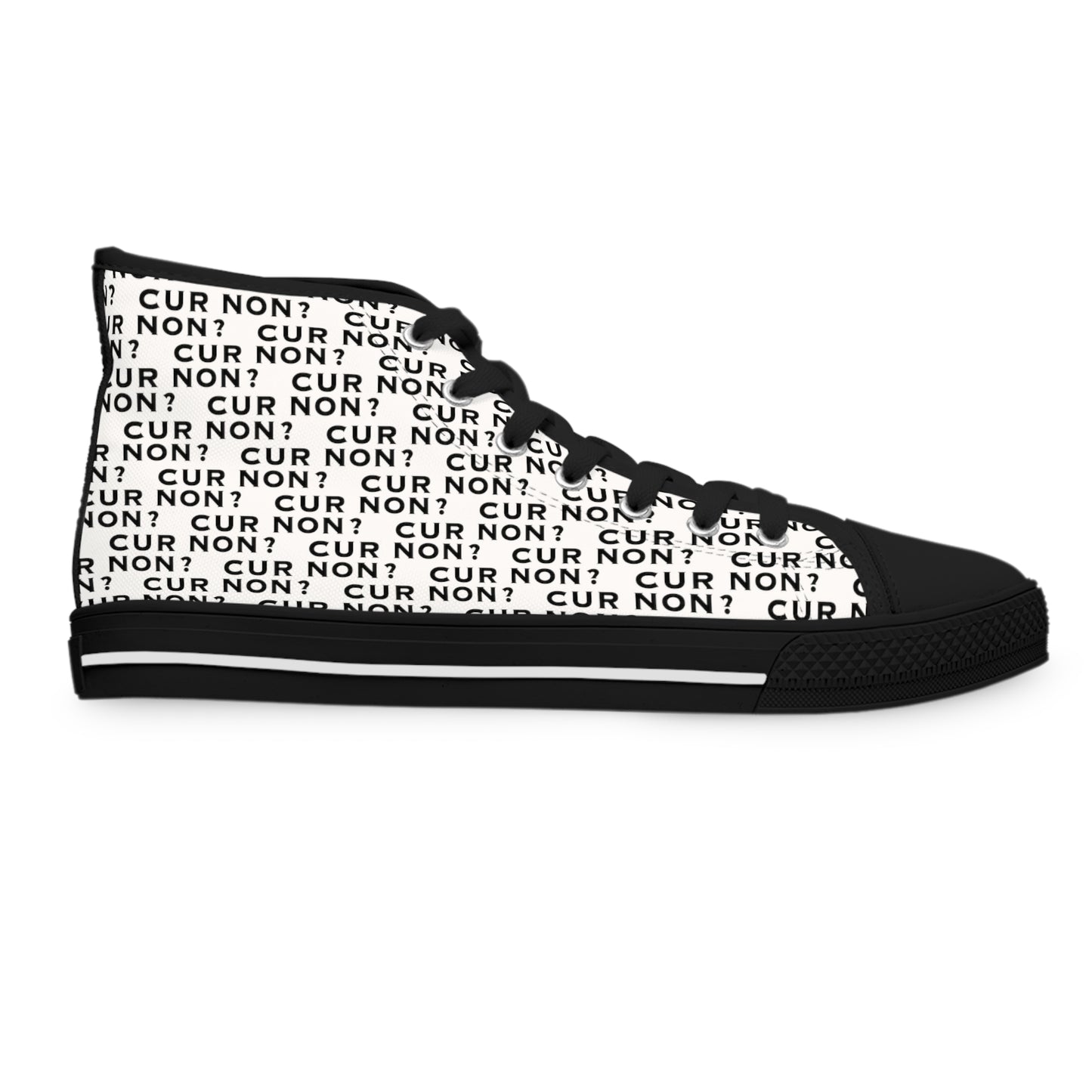 Marquis de Lafayette Women's High Top Sneakers - Cur Non, Why not