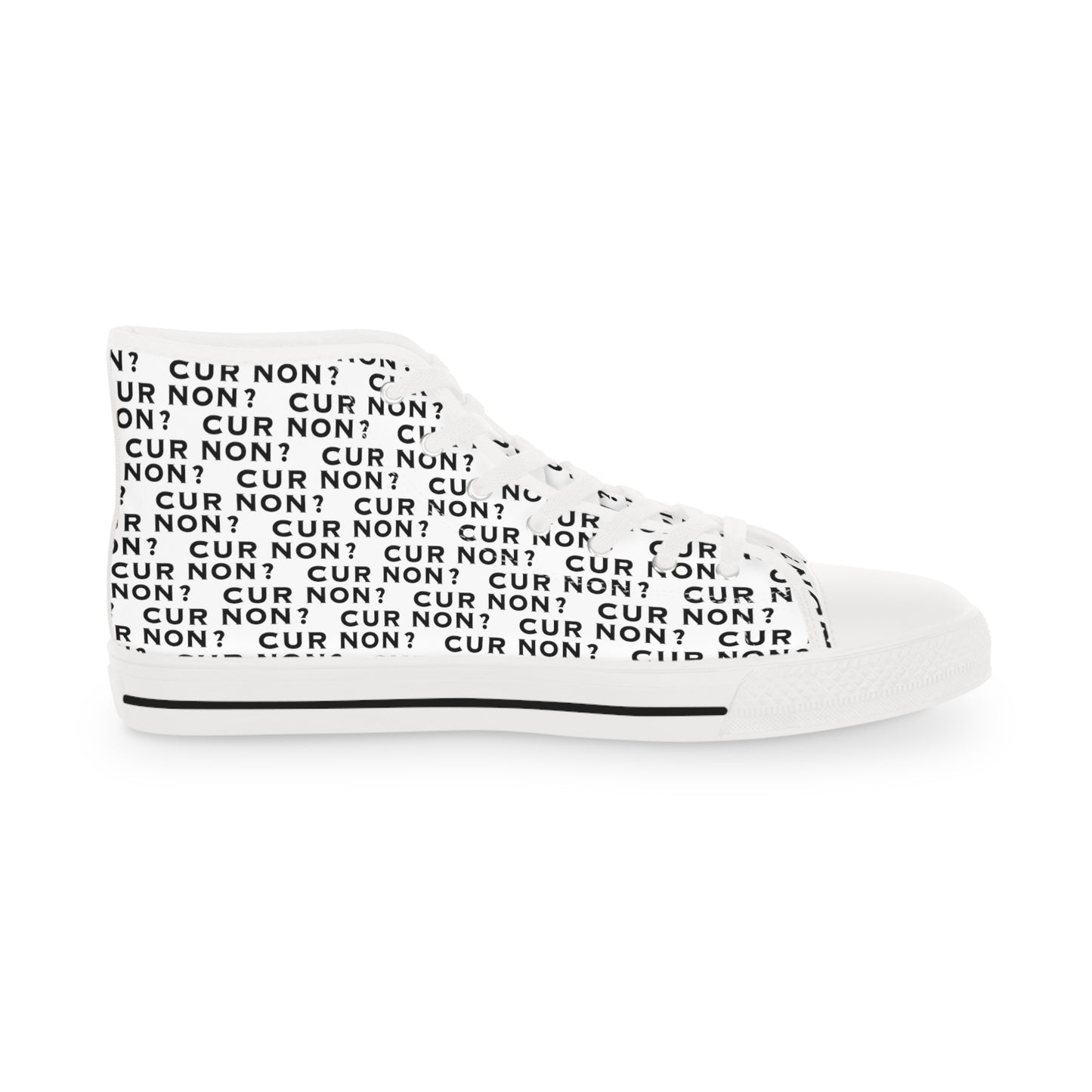 Marquis de Lafayette Cur Non (Why Not) Men's High Top Sneakers - Lafayette, Motto