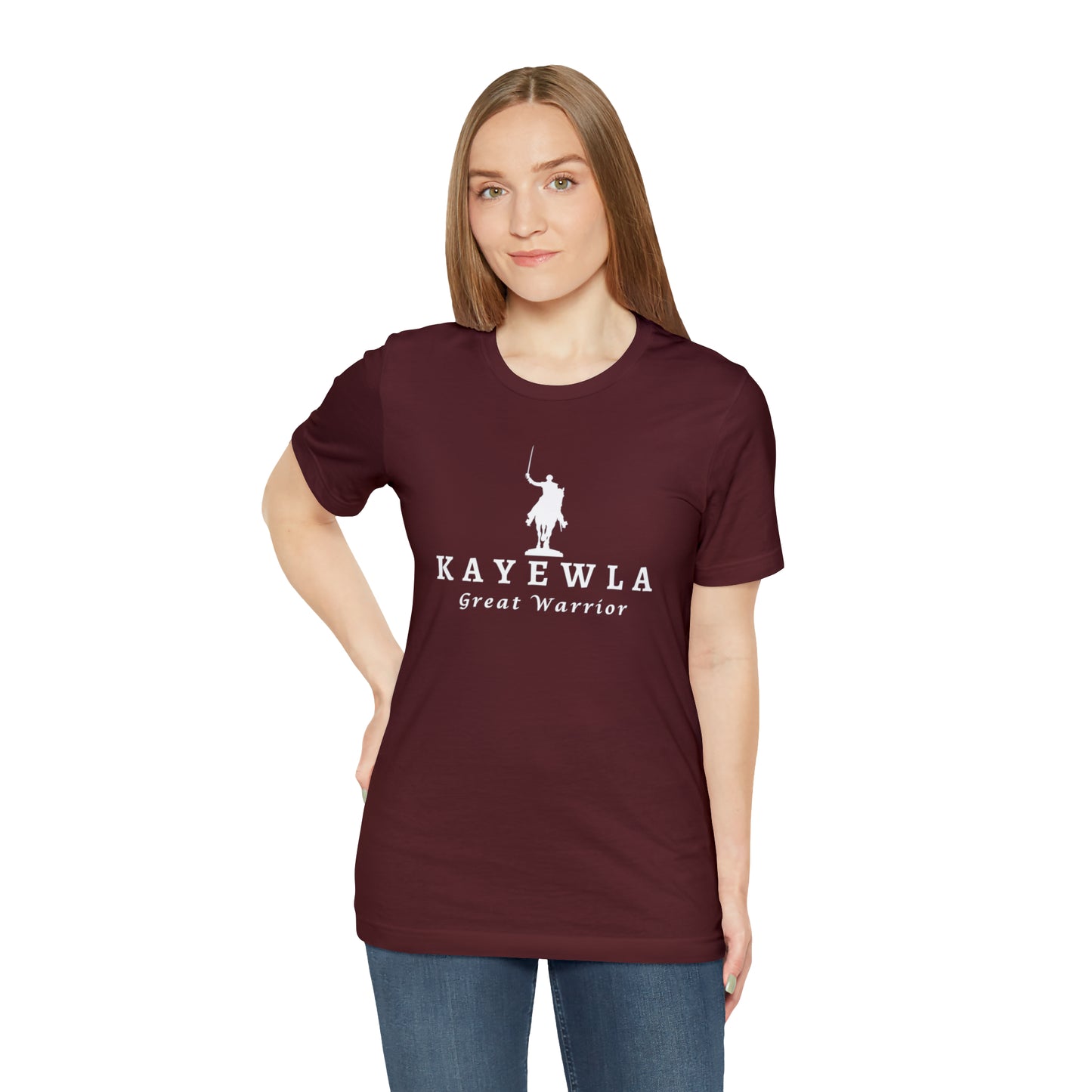 Lafayette Kayewla Great Warrior Unisex Short Sleeve Tee - White Letters