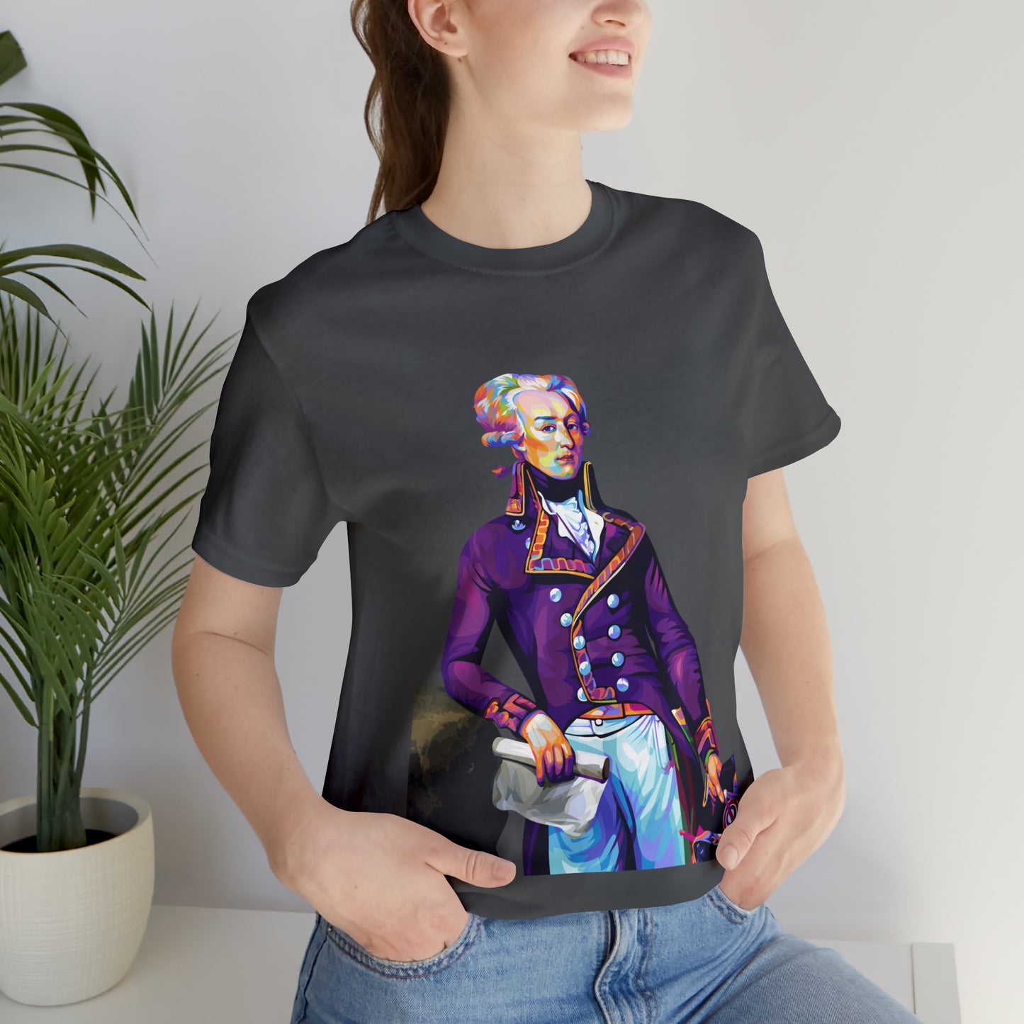 Marquis de Lafayette Pop Art portrait on a tshirt