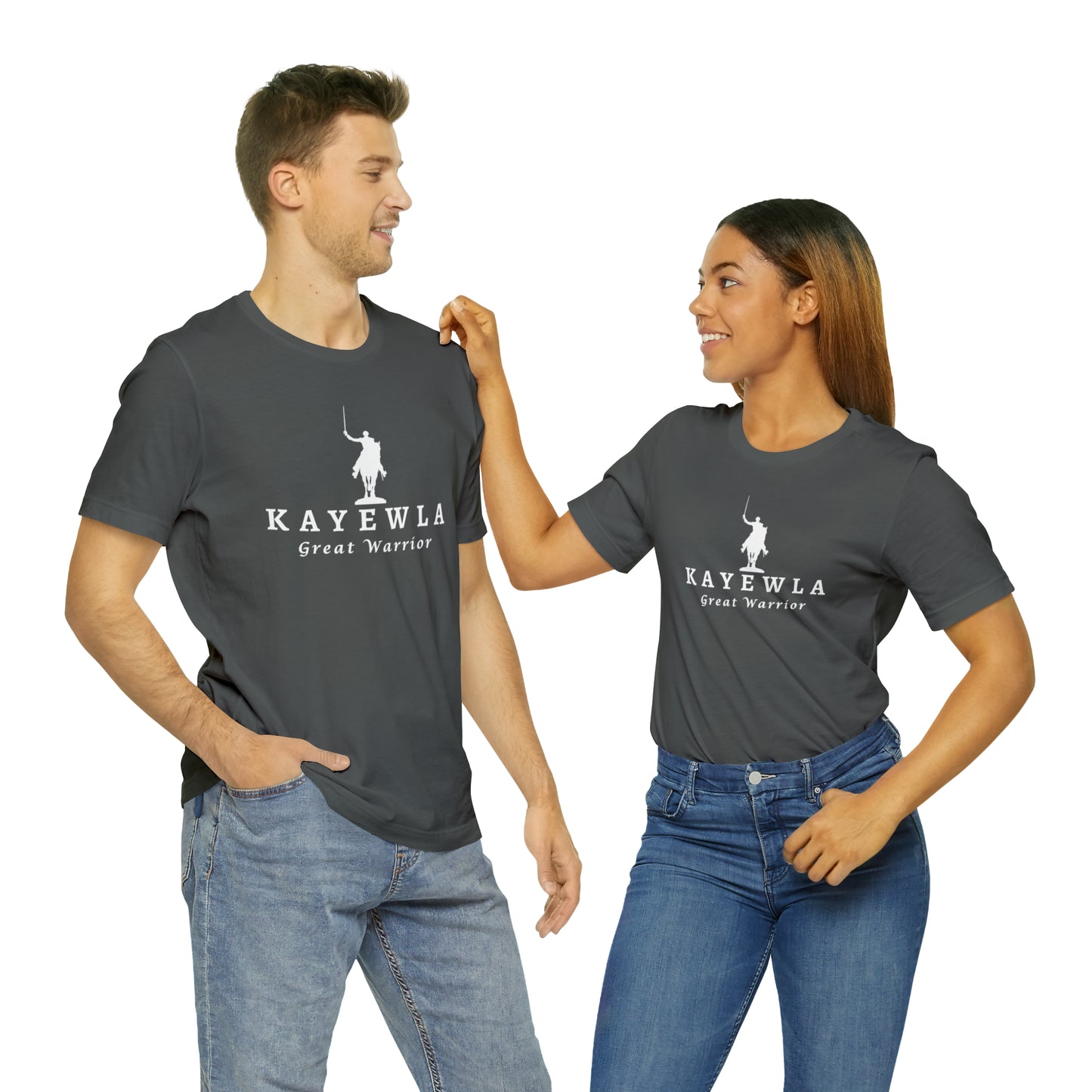 Lafayette Kayewla Great Warrior Unisex Short Sleeve Tee - White Letters