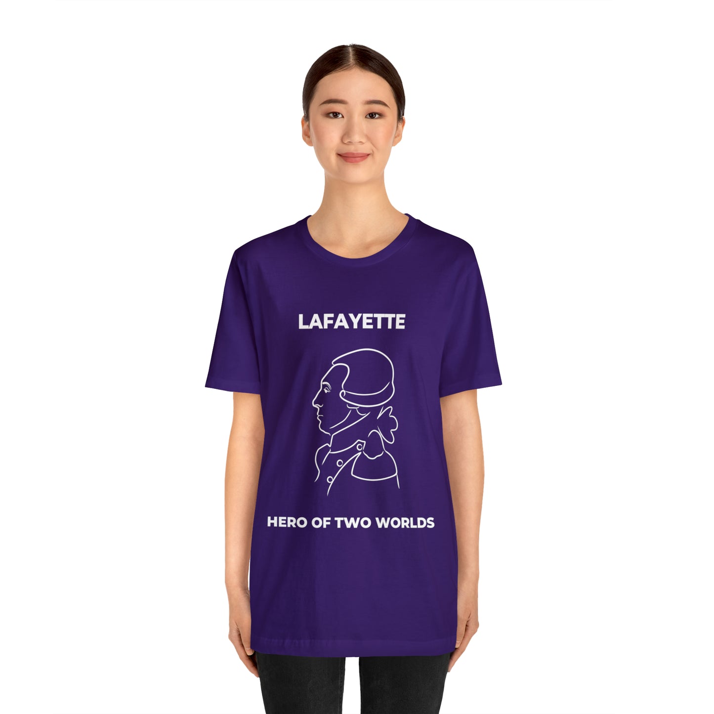 Lafayette Hero of Two Worlds Design - Marquis de Lafayette Unisex Jersey Short Sleeve Tee -